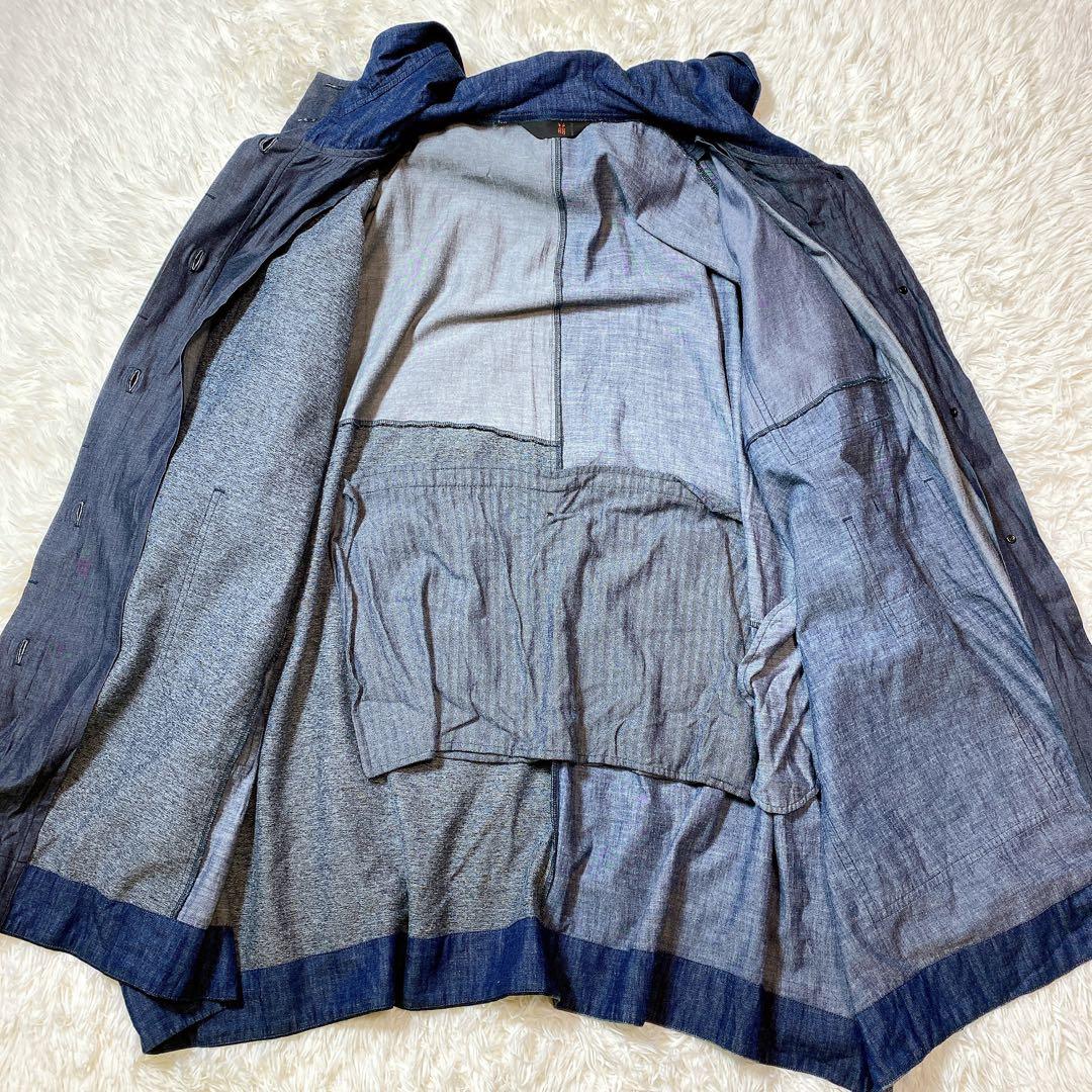 萌 MOYURU モユル　アウター　デニム　コート　ジャケット　フード　ゆったり