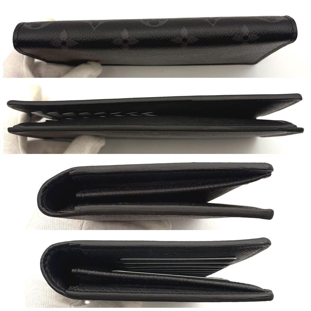 【極美品・新型】ルイヴィトン モノグラム エクリプス ポルトフォイユブラザ 箱付