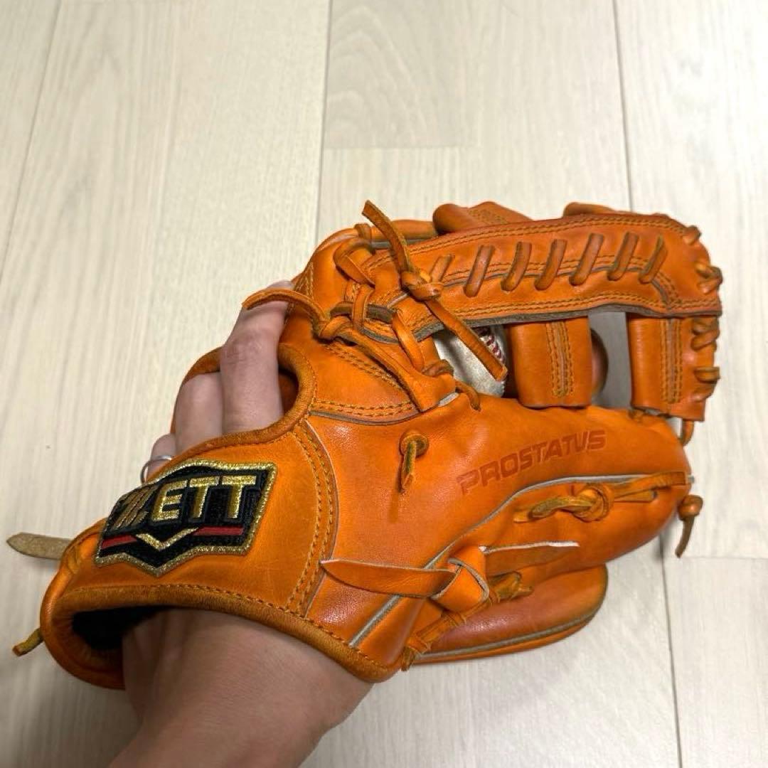 ZETTプロステイタス硬式内野用グラブ高校野球対応