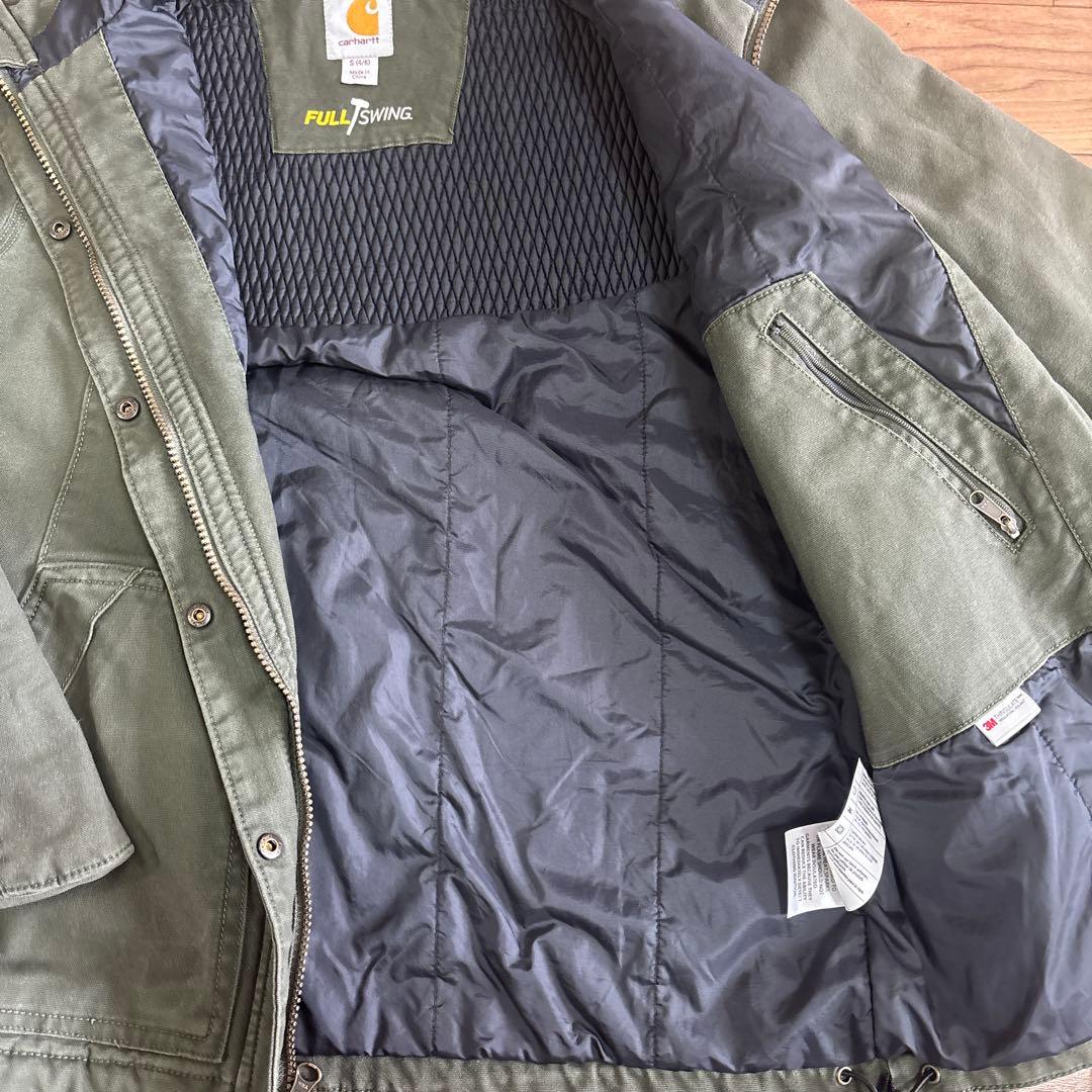 4 Carhartt フード ジャケット オリーブ カーキ　カーハート　アウター