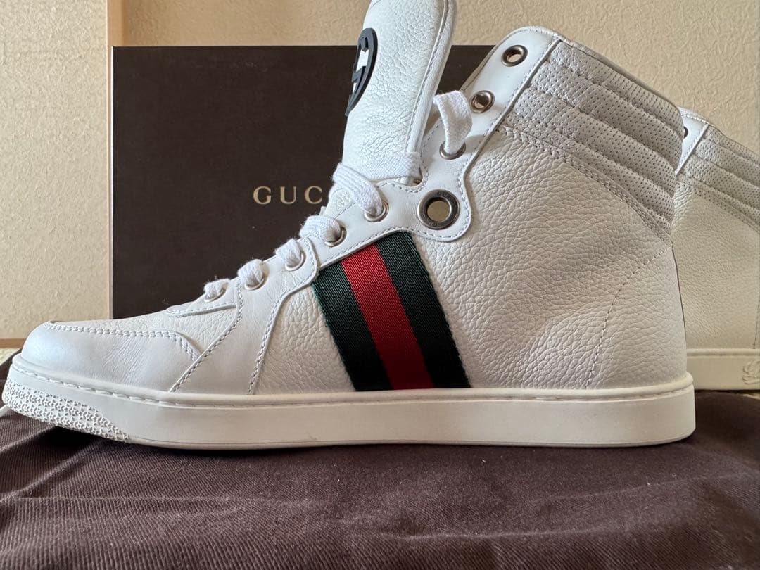 新品！GUCCI ハイカット　スニーカー　シェリーライン　7