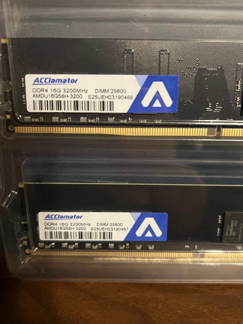 ACClamator DDR4 16GB x 2枚 3200MHz メモリ