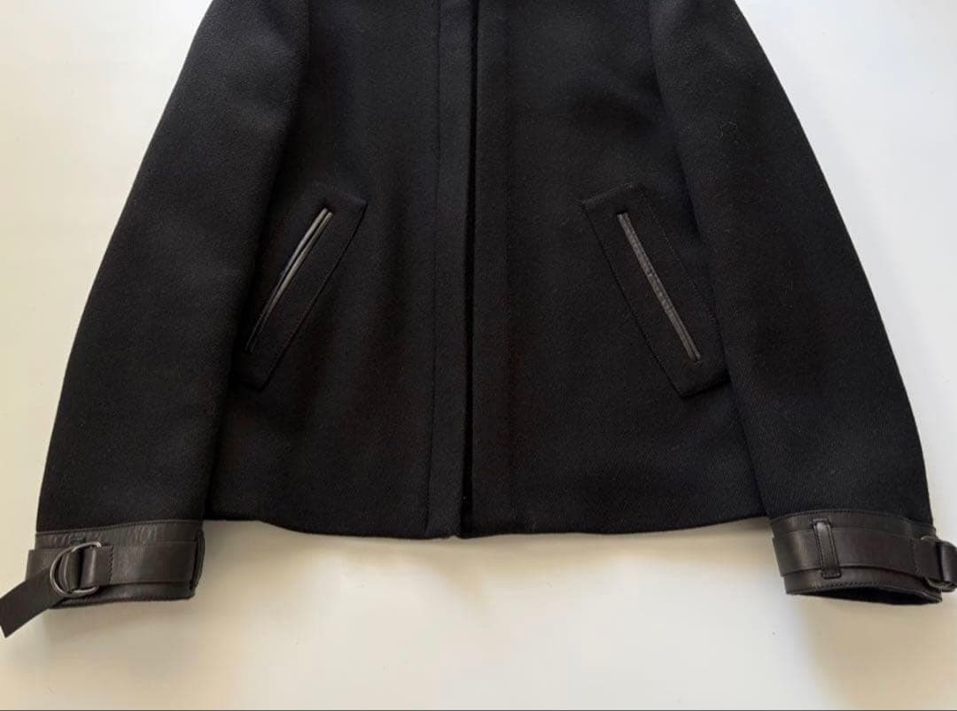 ジャケット・アウター Prada Leather & Wool Jacket IT40