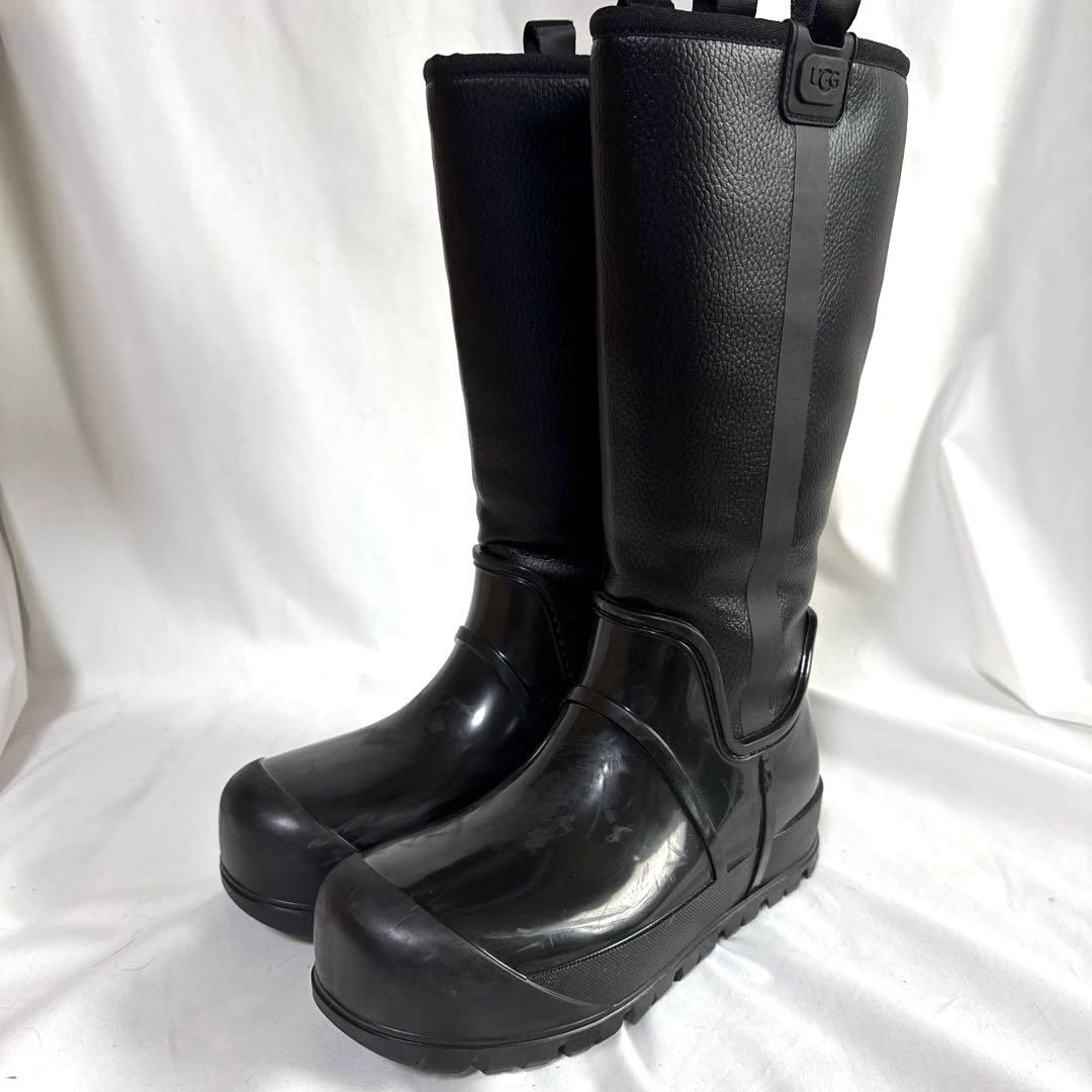UGGアグレインクラウド トール ブラック ブーツ　スノーブーツ　レインブーツ