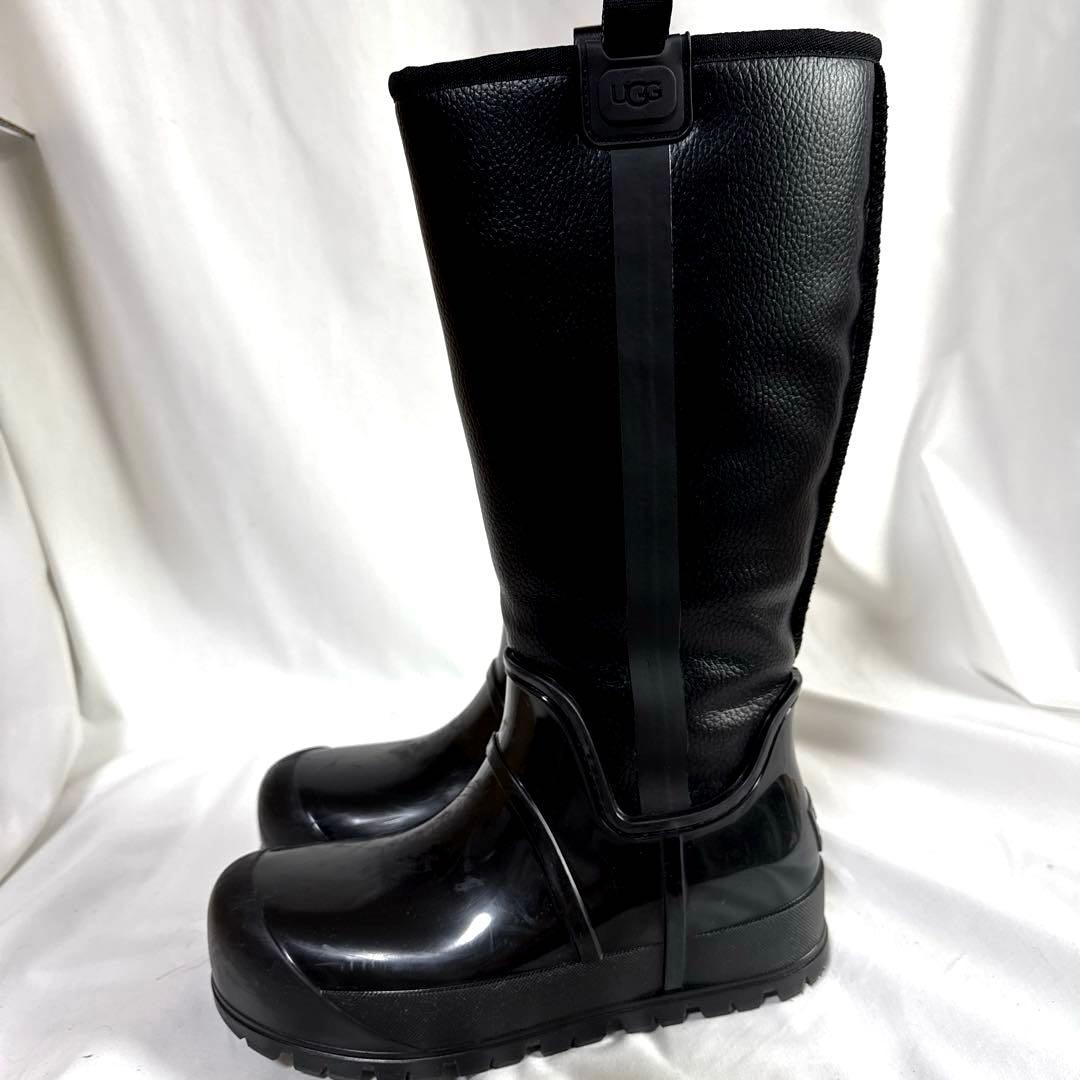 UGGアグレインクラウド トール ブラック ブーツ　スノーブーツ　レインブーツ