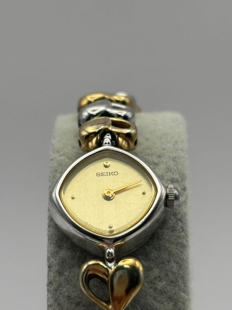 【新品電池】 SEIKO セイコー レディース 腕時計 ドレス ハート ゴールド