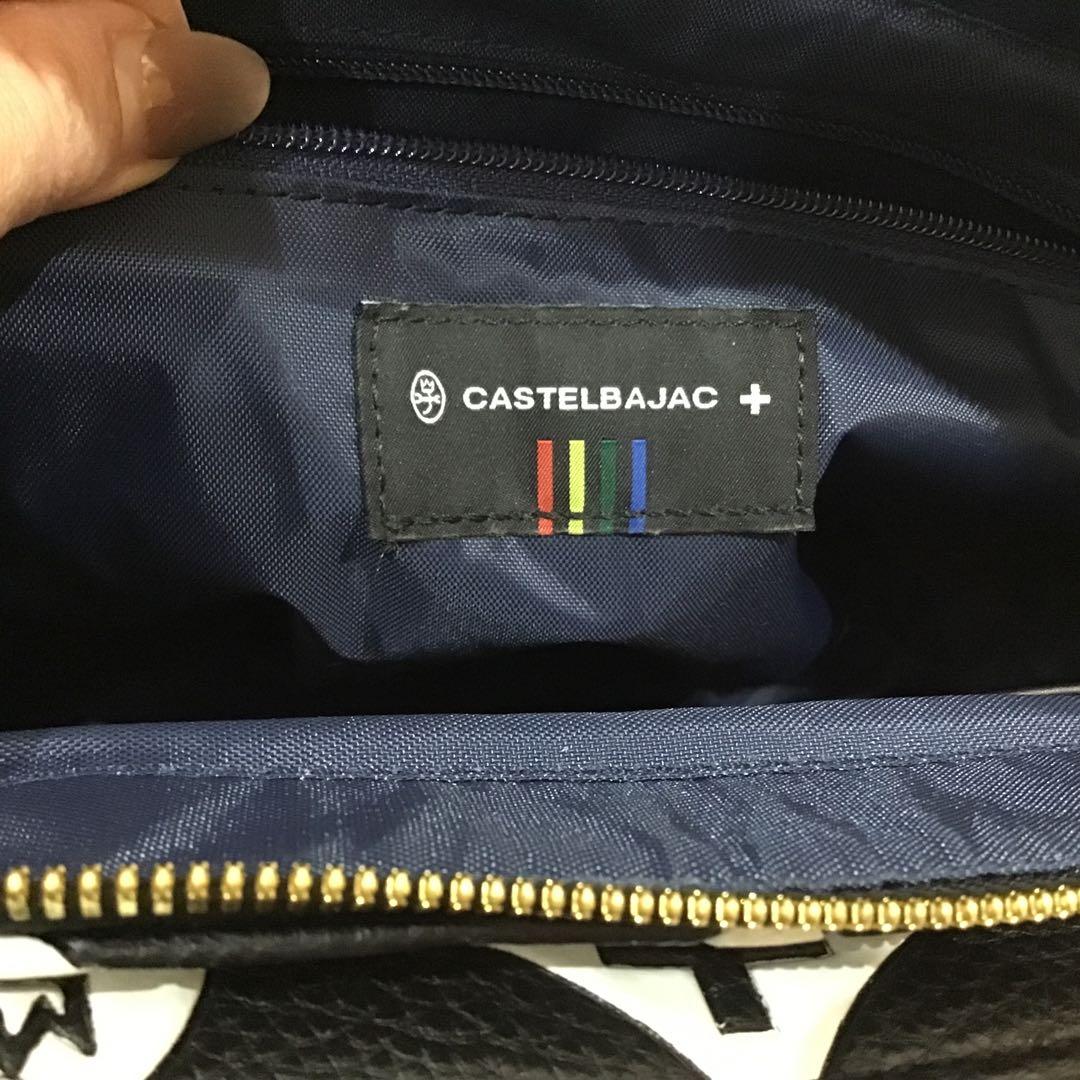 CASTELBAJAC トートバッグ 黒/白