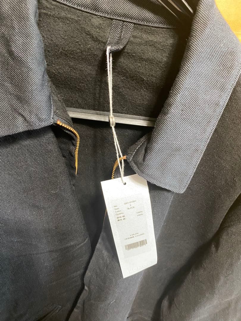 COMOLI BLACK DENIM ZIP SHORT JACKET サイズ2