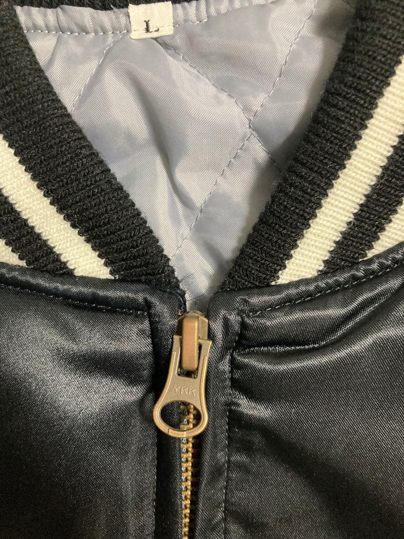 希少 美品 プリンス商会 スカジャン オールブラック