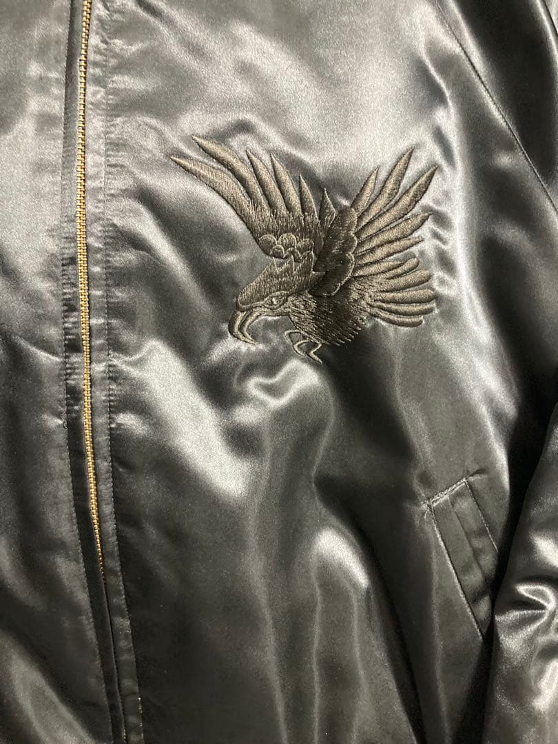 希少 美品 プリンス商会 スカジャン オールブラック