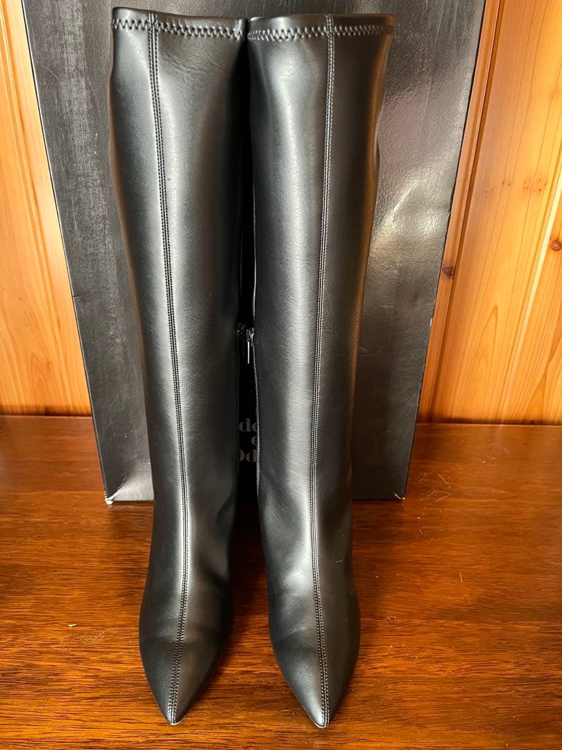 美品［Odette e Odile］ポインテッドストレッチロングブーツ/22.5