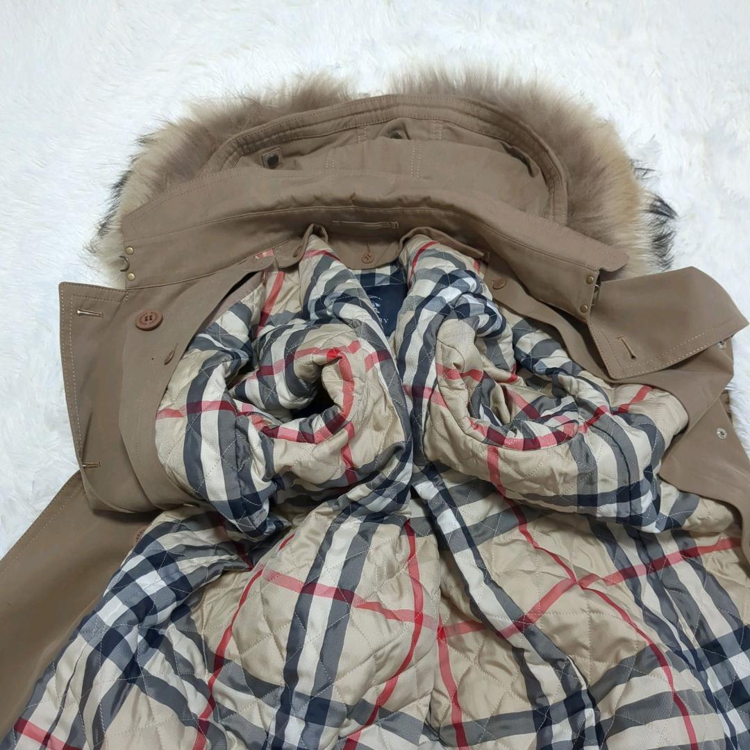 【美品】バーバリーロンドン メガチェック キルティングコート 大きいサイズ 44