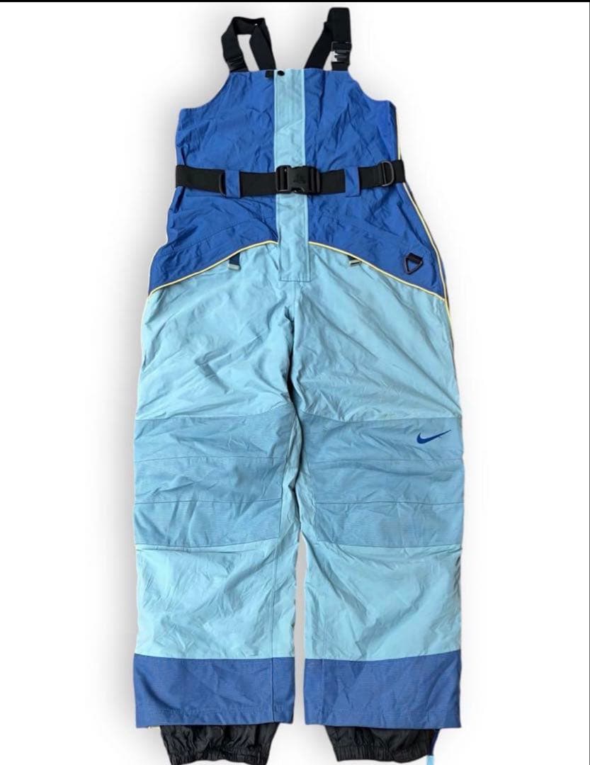 90s ナイキ NIKE ACGナイロンオーバーオール ツナギ ワイドパンツXL