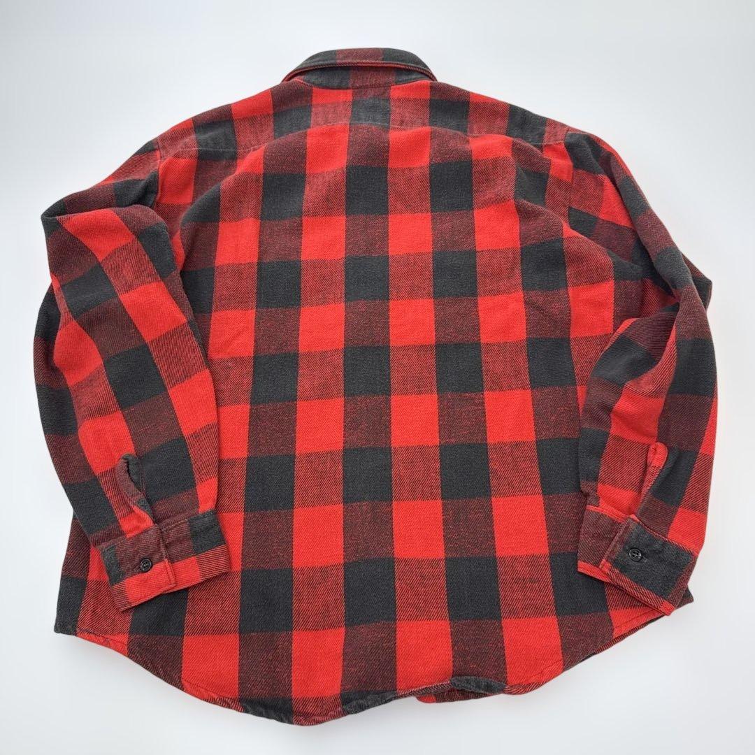 70.80s FIVE BROTHERヘヴィネルシャツブロックチェック