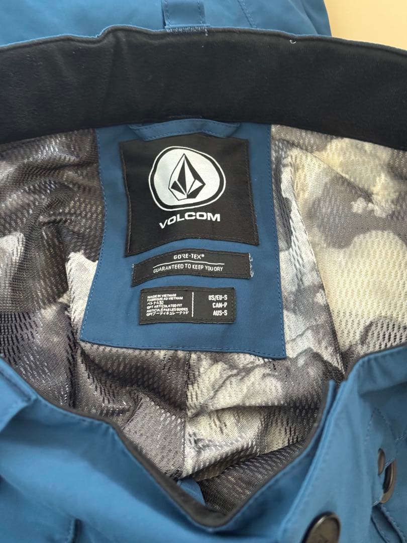 ボルコム　スノーボードウェア　上下セット　S GORE-TEX ブルー
