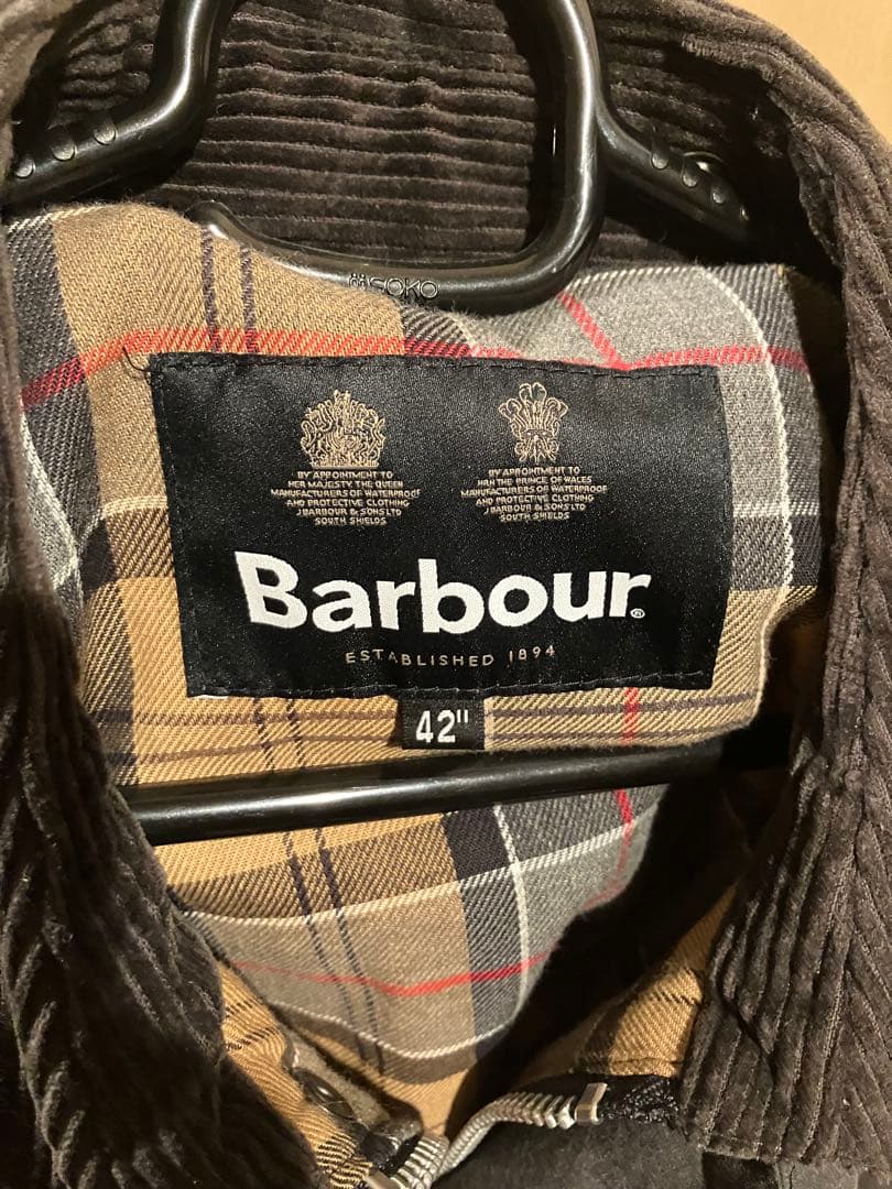 く*う様 Barbour トランスポート （グレー）　オイルドジャケット　23A