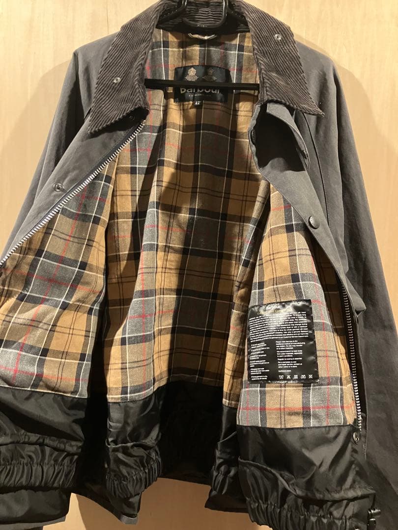 く*う様 Barbour トランスポート （グレー）　オイルドジャケット　23A