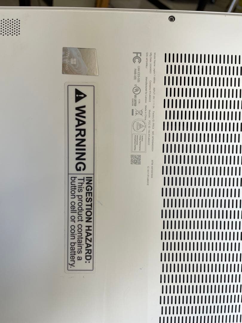 ゲーミングノートPC Lenovo Legion7 ジャンク