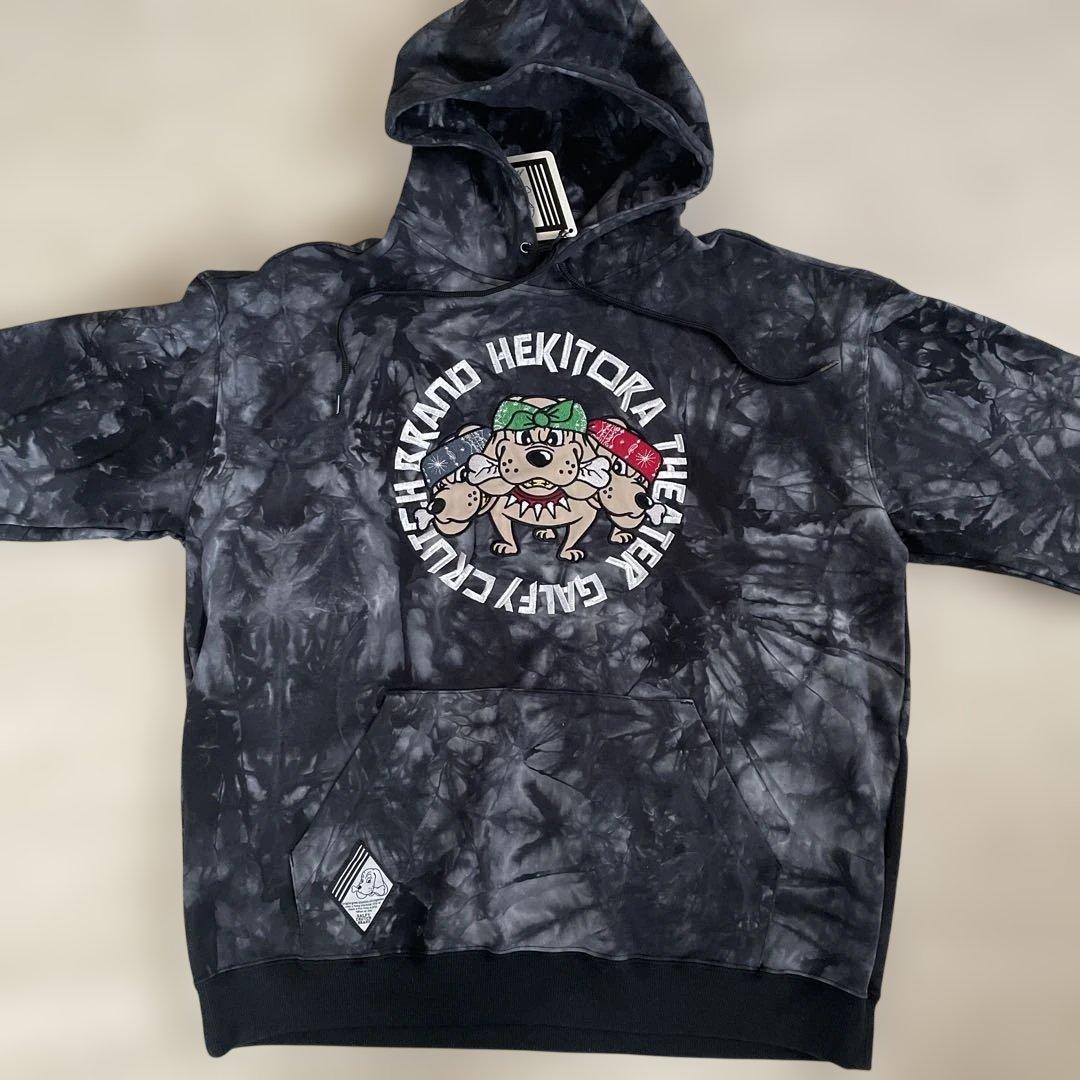 [新品] GALFY ガルフィパーカー　スウェット　 タイダイ柄　刺繍　大型犬