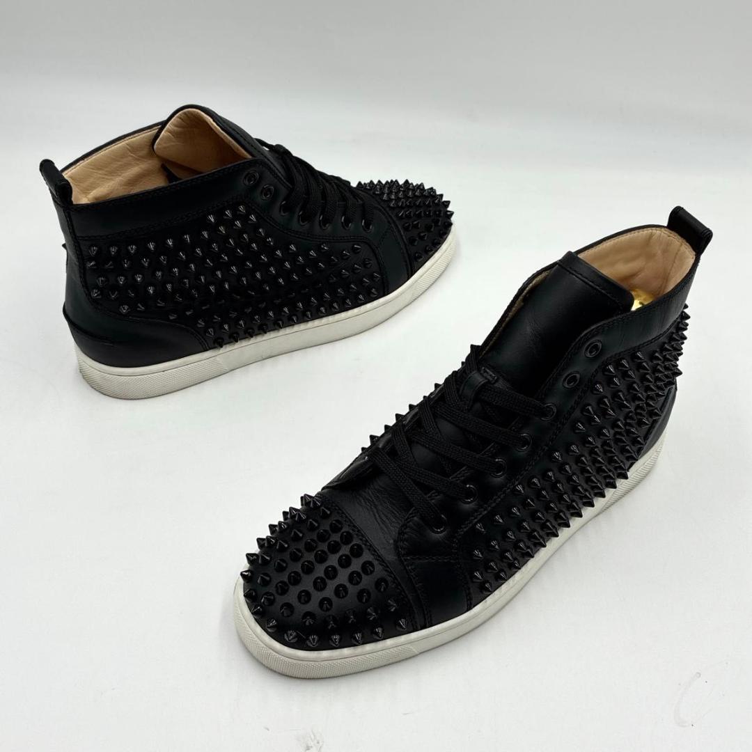 T　クリスチャンルブタン ルイス スタッズ ハイカット スニーカー 26
