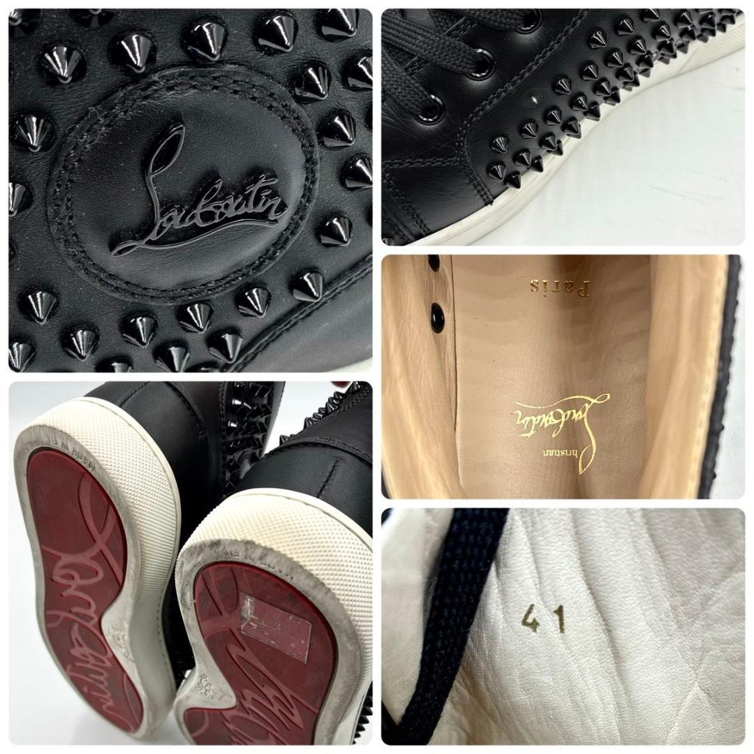 T　クリスチャンルブタン ルイス スタッズ ハイカット スニーカー 26