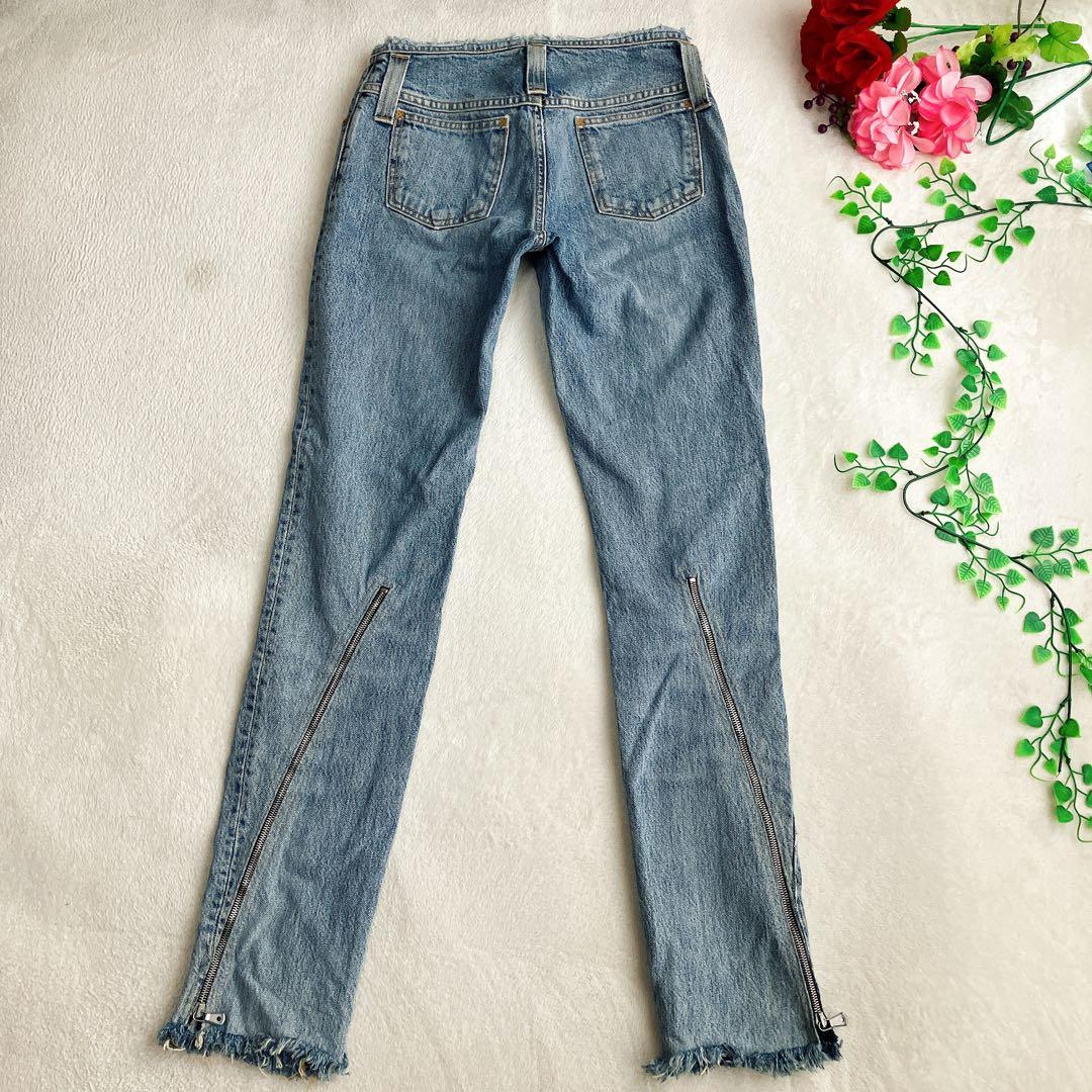 ドルチェアンドガッバーナ★ジッパー デニムパンツ カットオフ スキニー Y2K