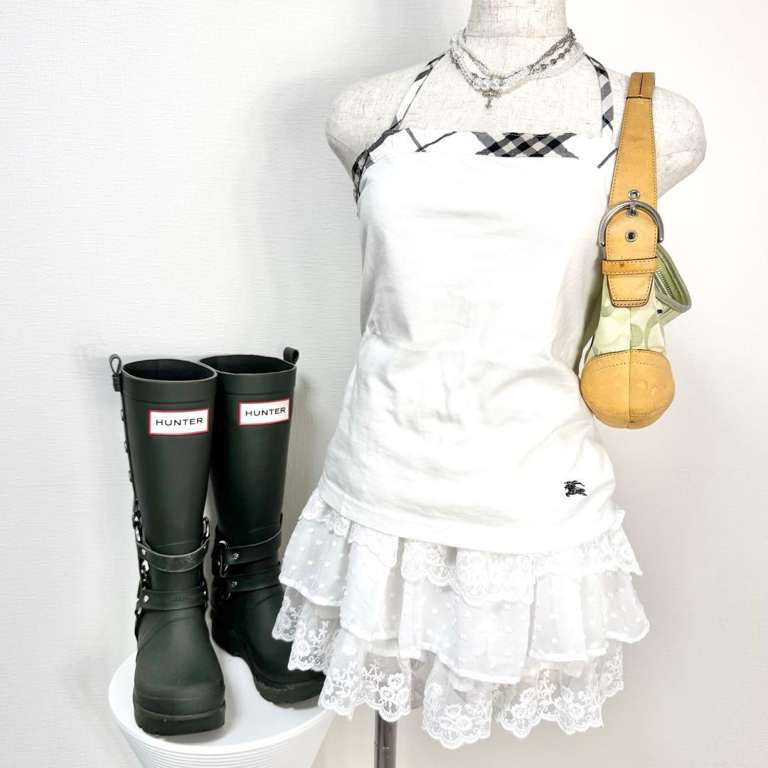 y2k❤️ BURBERRY BLUE LABEL ホルターネックトップス