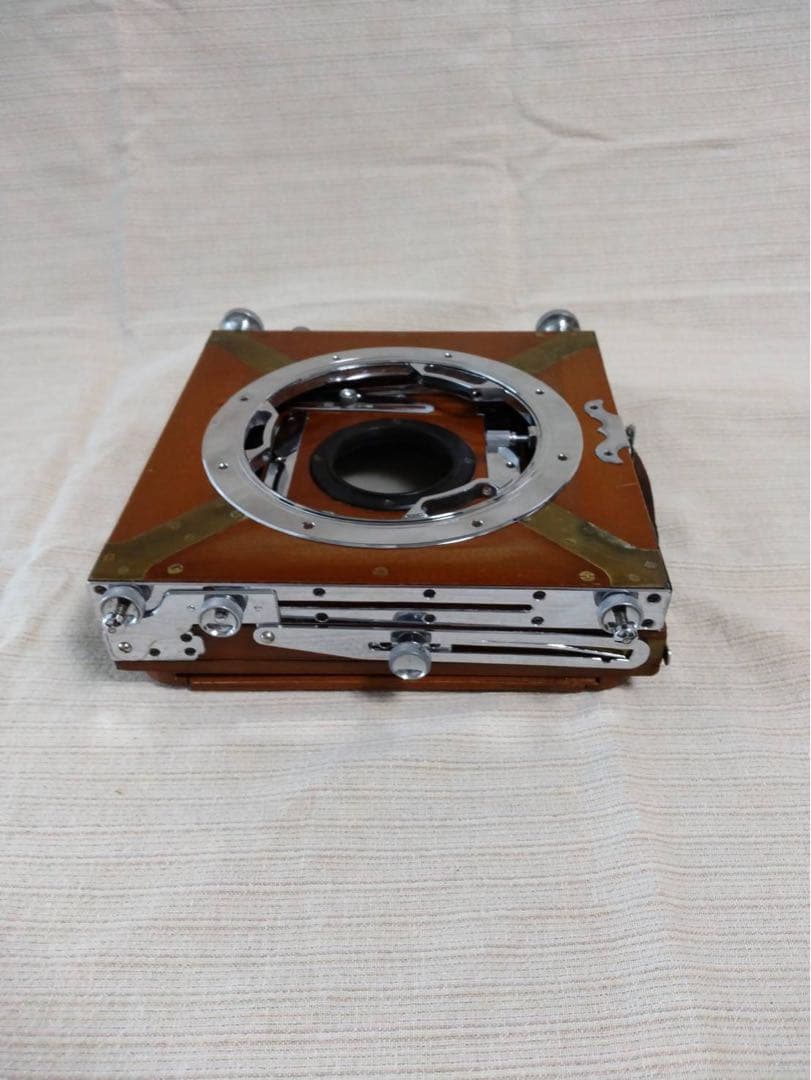 昭和レトロ　年代物大判カメラ　オクハラカメラ　木製　折りたたみ式