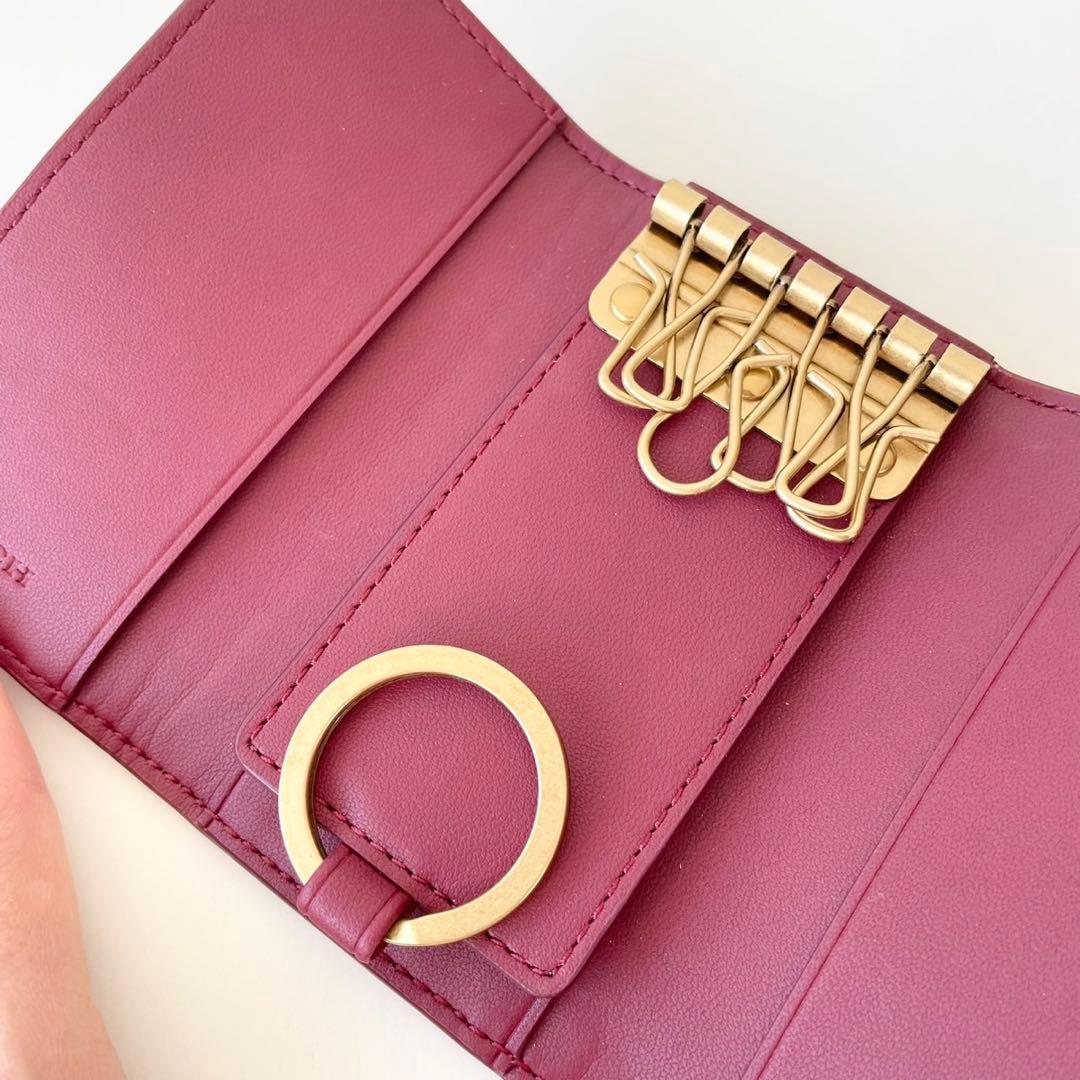 【新品】COACH 6 リング キー ケース シグネチャー キャンバス