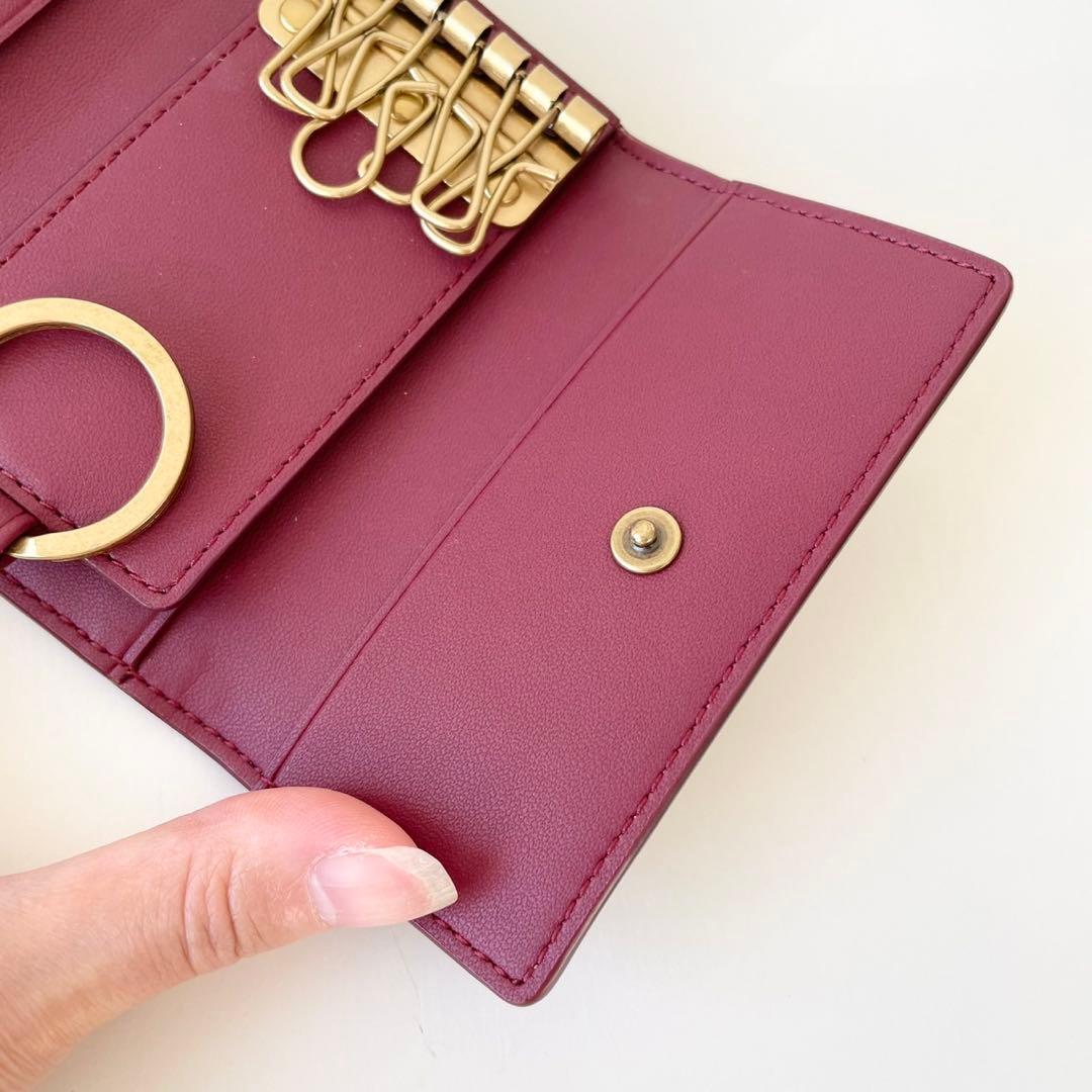 【新品】COACH 6 リング キー ケース シグネチャー キャンバス