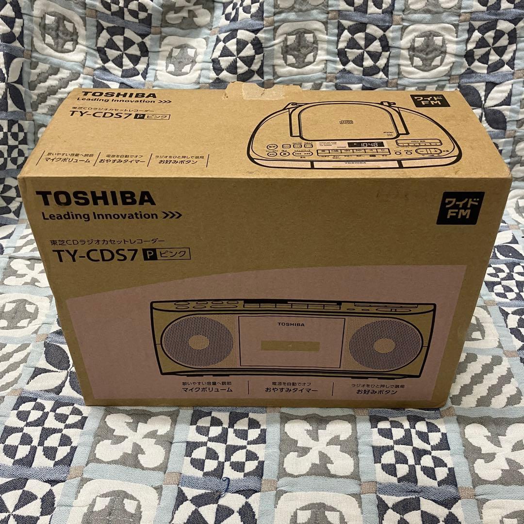 未使用 TOSHIBA TY-CD57 ピンク ラジカセ