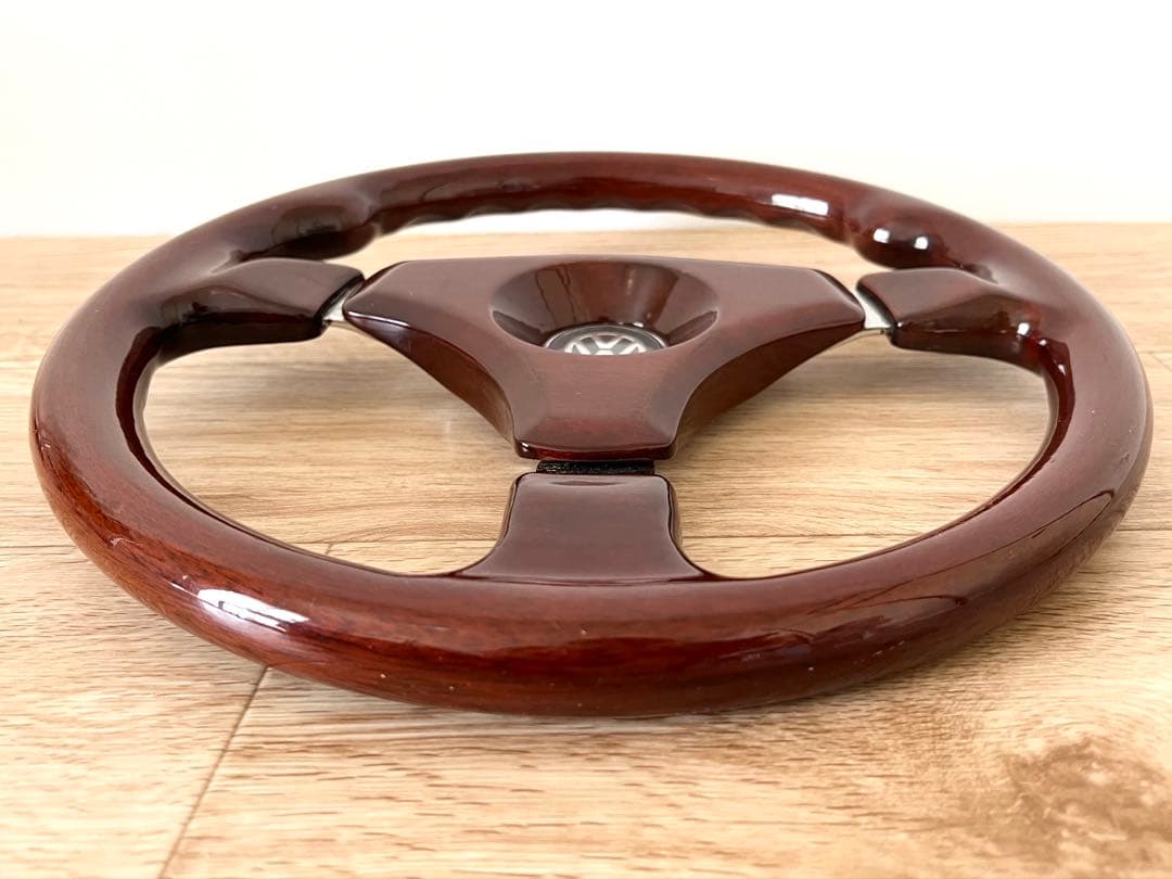 VW フォルクスワーゲン　ウッドステアリング　ハンドル　ウッド製　35cm