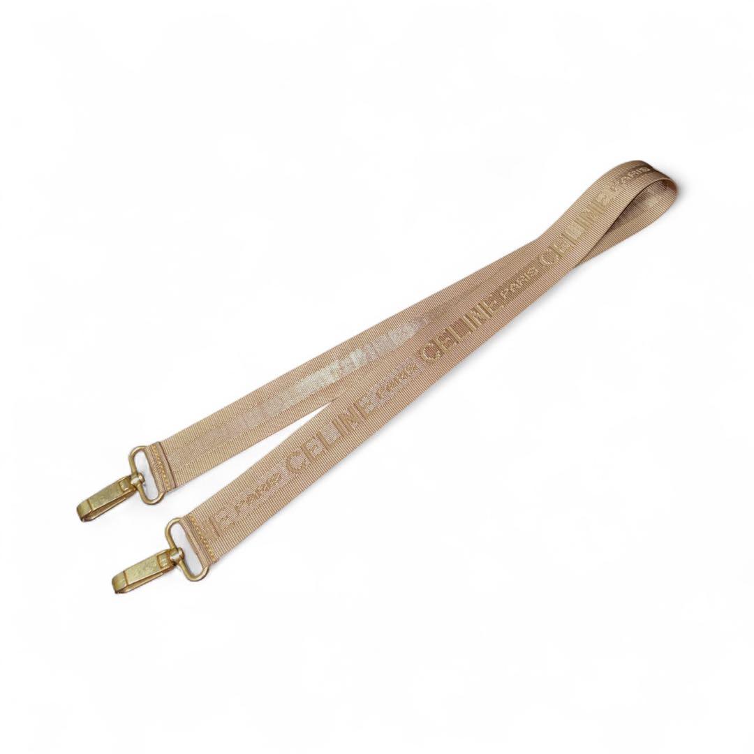 セリーヌCELI NE大容量マカダム柄ボストンバッグショルダーストラップ付き