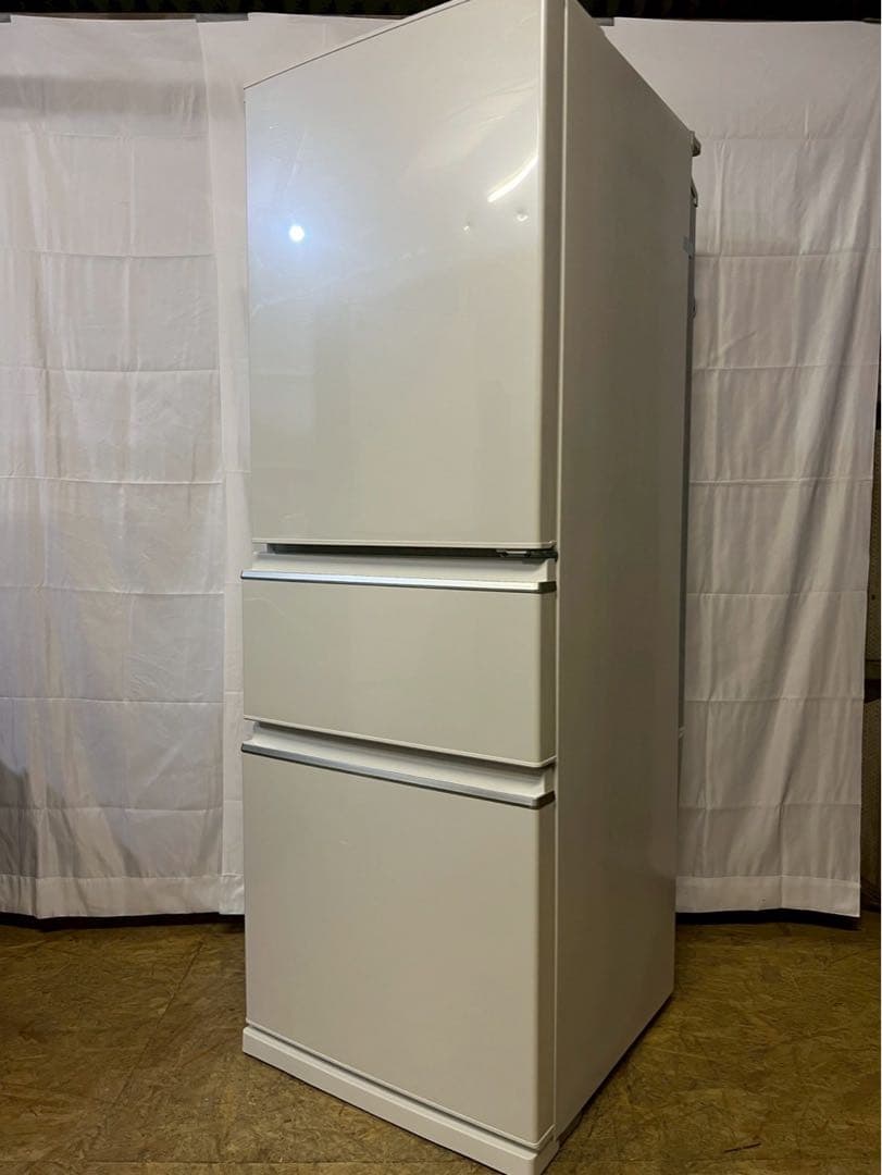 三菱電機 3ドア冷蔵庫 MR-CX33G-W 2021年製 330L 右開き