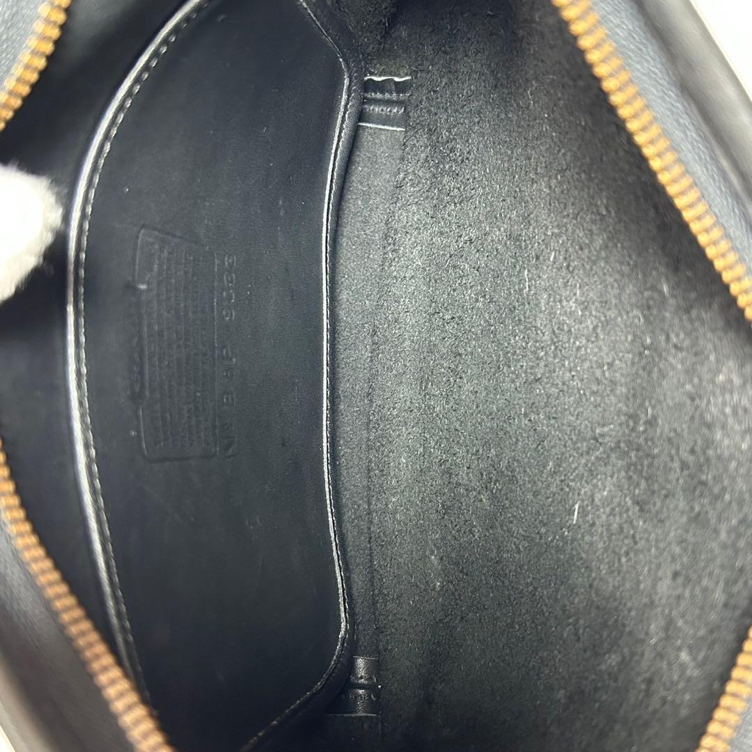 【極美品】オールドコーチ 9033 エルゴ ワンハンドバッグ レザー 肩掛け 黒