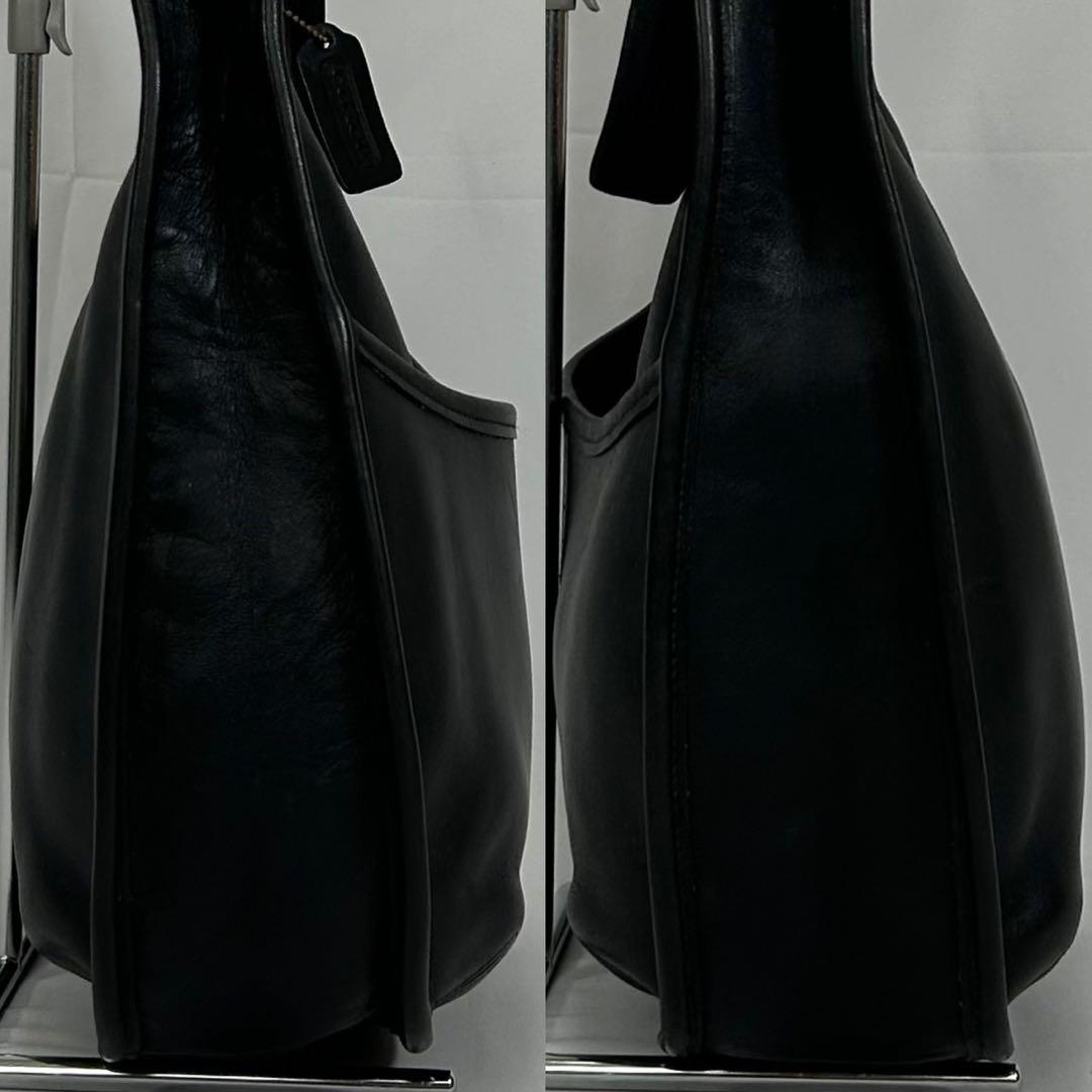 【極美品】オールドコーチ 9033 エルゴ ワンハンドバッグ レザー 肩掛け 黒