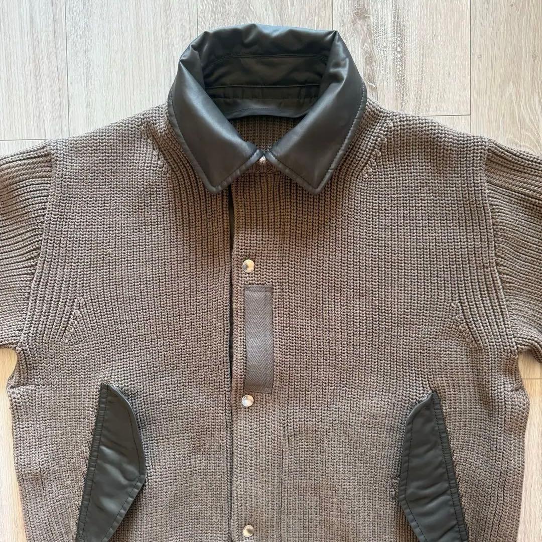 【美品】sacai 23AW 23-02995M ニットブルゾンメンズ 2