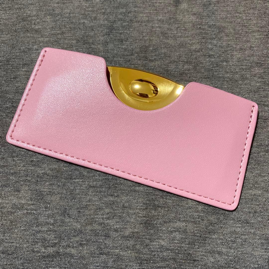 3点セット LOVECHROME ゴールド ヘアコーム ケース ピンク