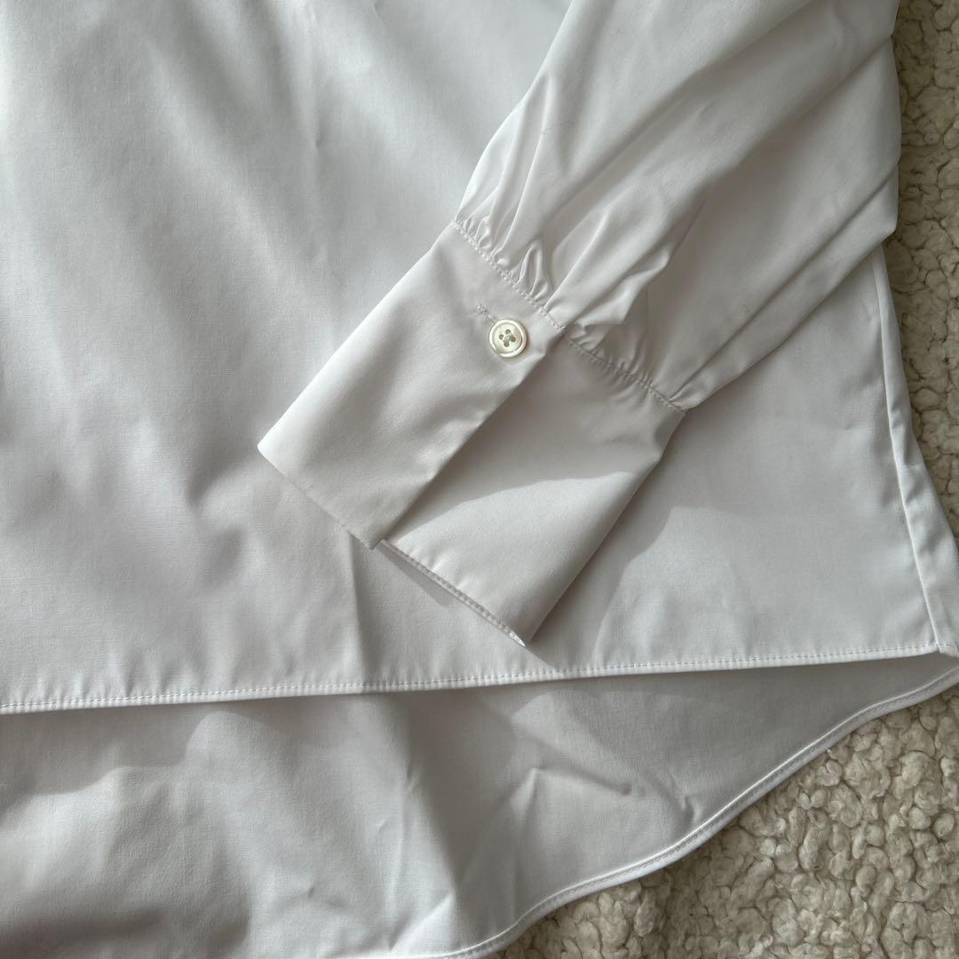 未使用　セオリーリュクスVALENTINE SHIRTフリル 白38 ブラウス