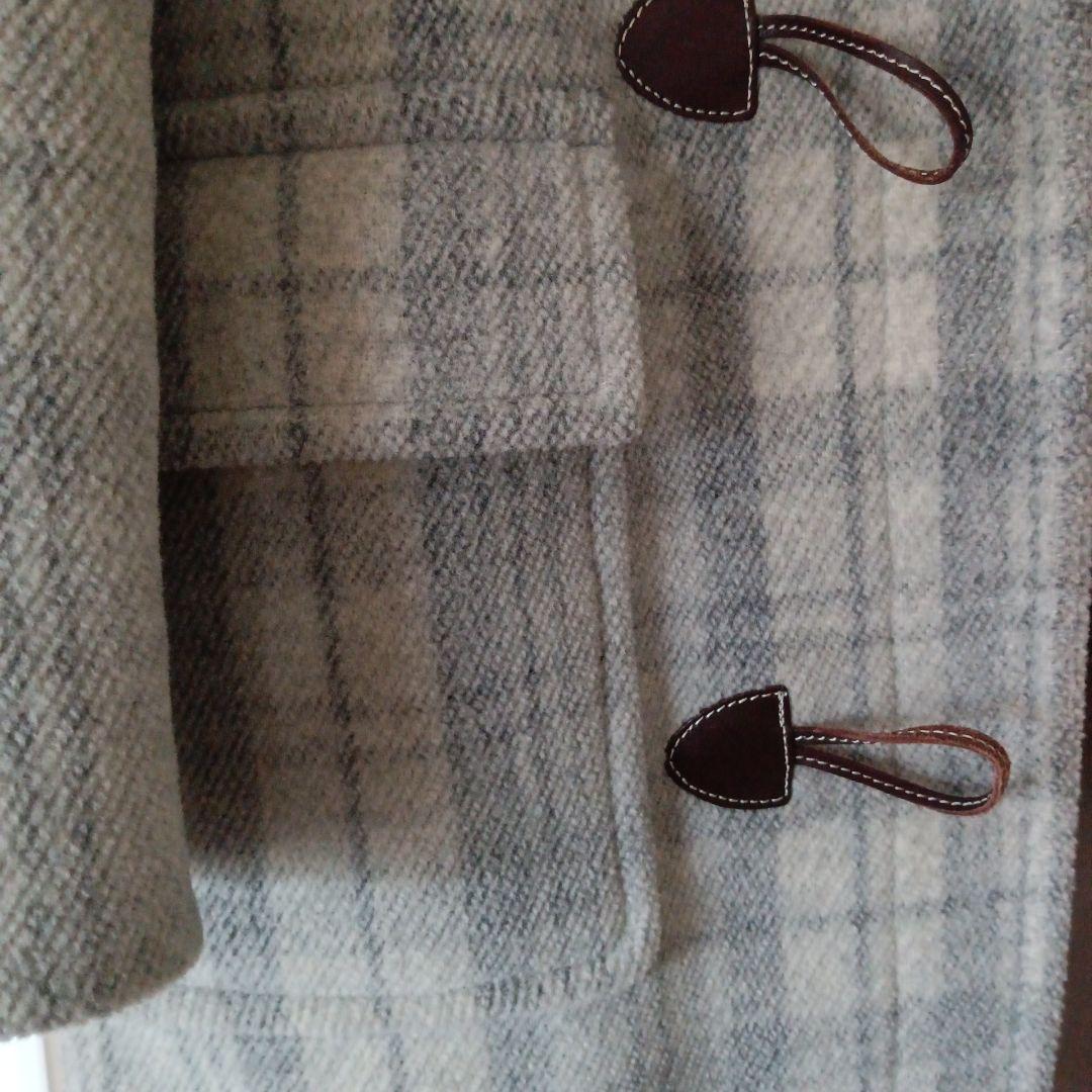 美品！OLD ENGLAND チェック柄ダッフルコート 36
