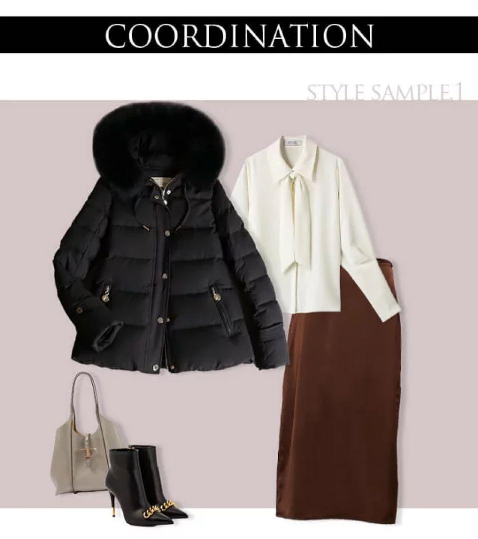 La MODE フォックスファー　ダウンジャケット