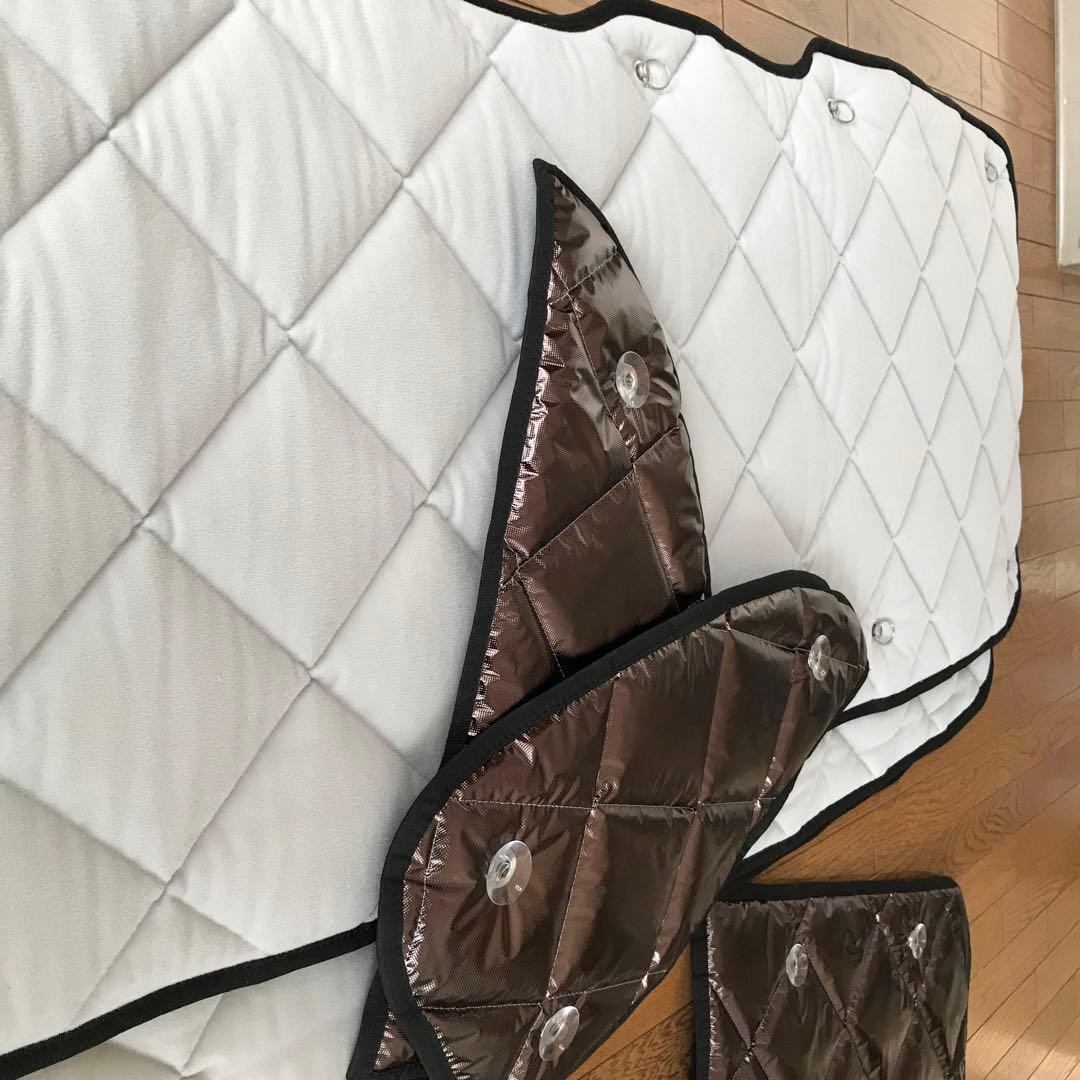 【美品】Aizu ハイエース　マルチシェード・ブラッキー/グレー　リア9枚セット