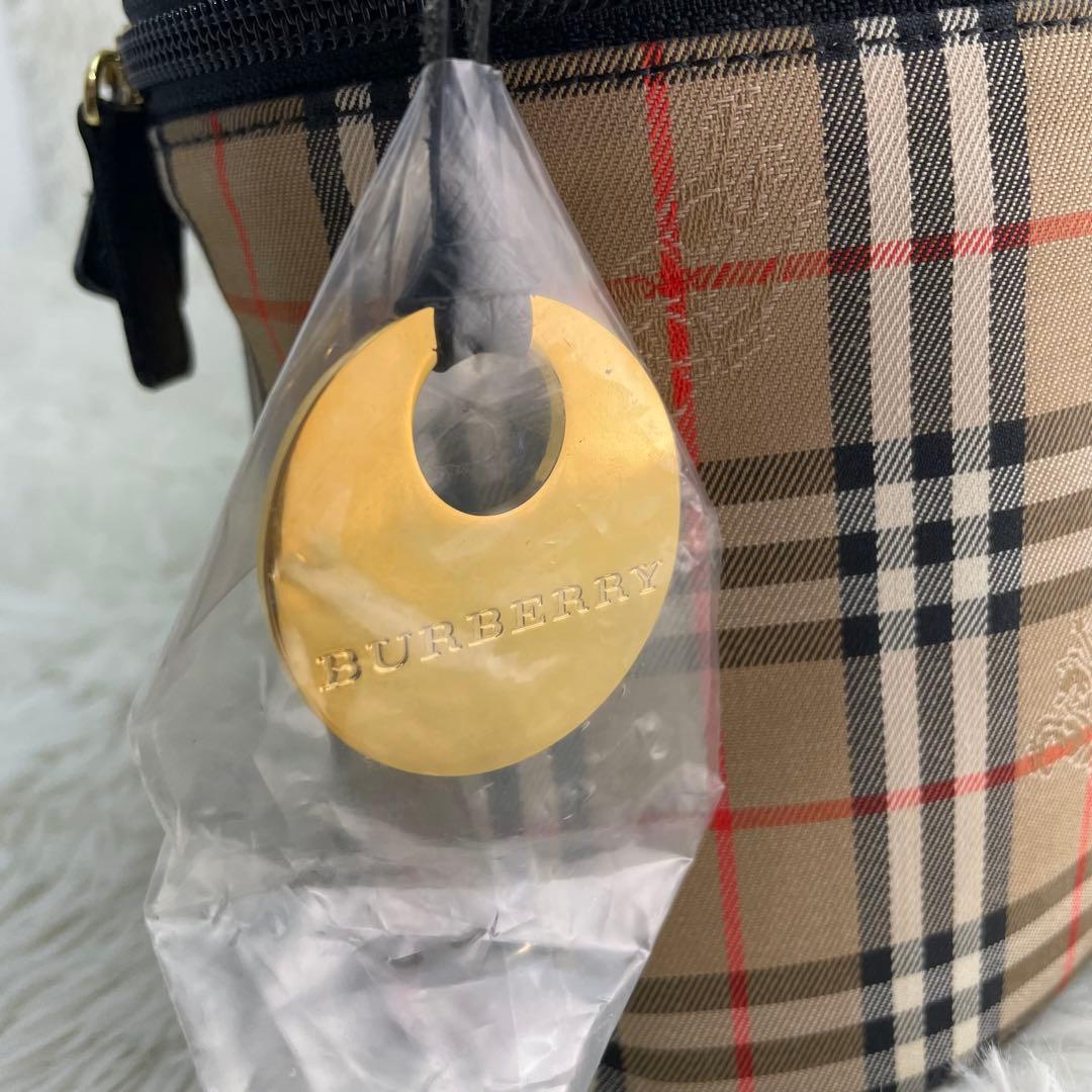 BURBERRY バーバリー バニティバッグ　ノバチェック シャドーホース