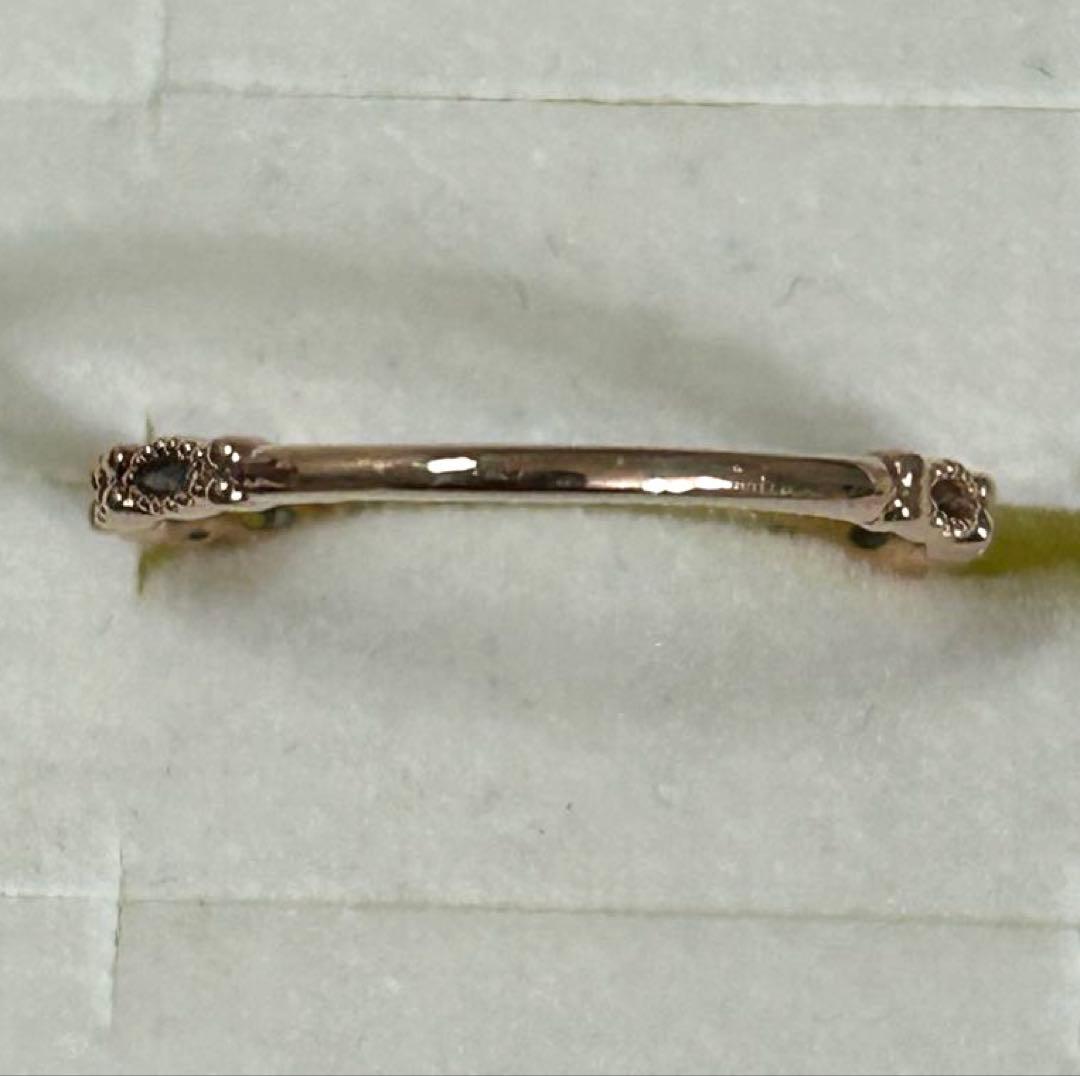 組曲　K10PG ダイヤ　ルビー　リング