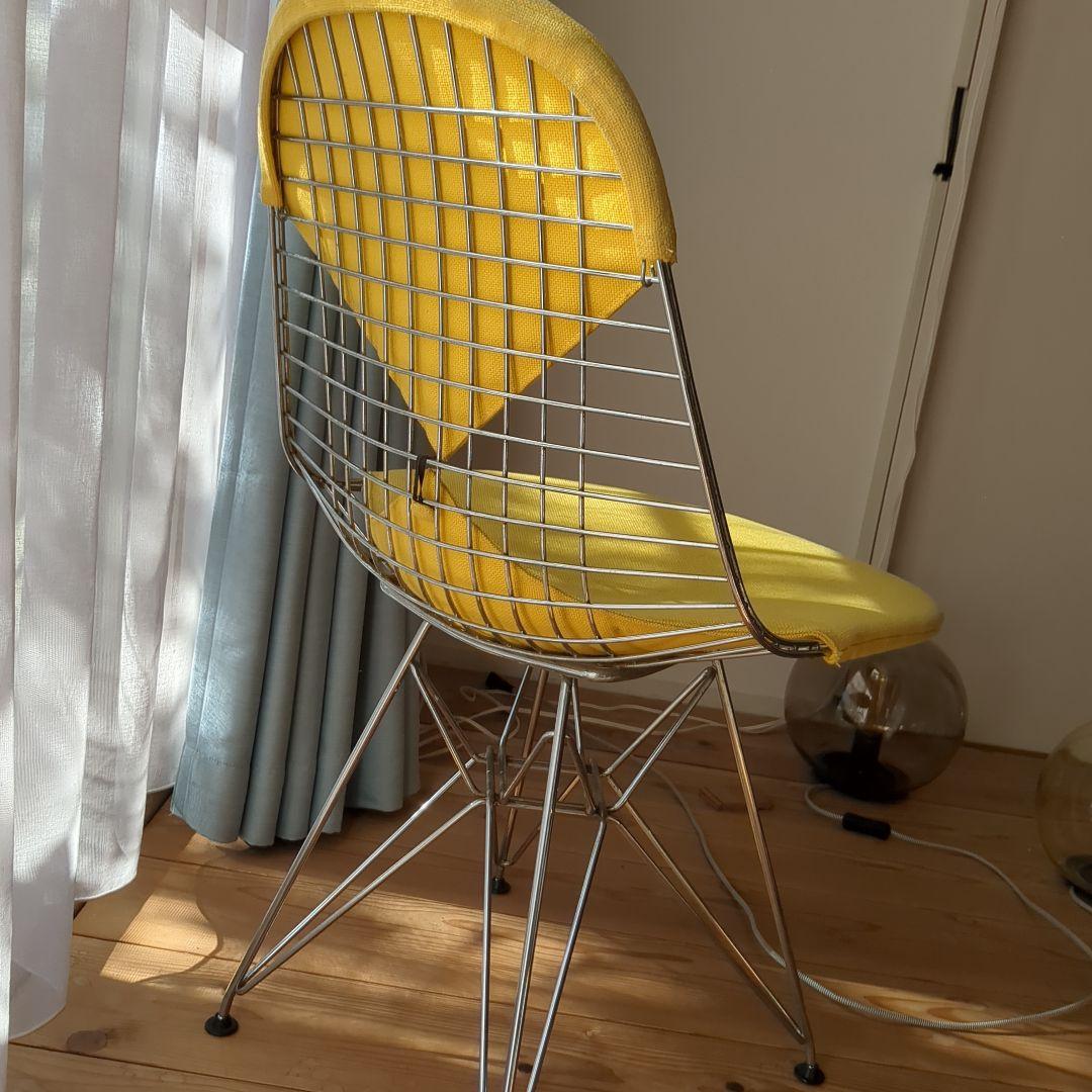 ワイヤーチェア　ビキニパッド　DKR　イームズ　イエロー　ヴィトラ