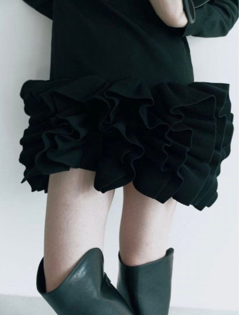 ワンピース HIAND Ruffled-Hem Polo Dress