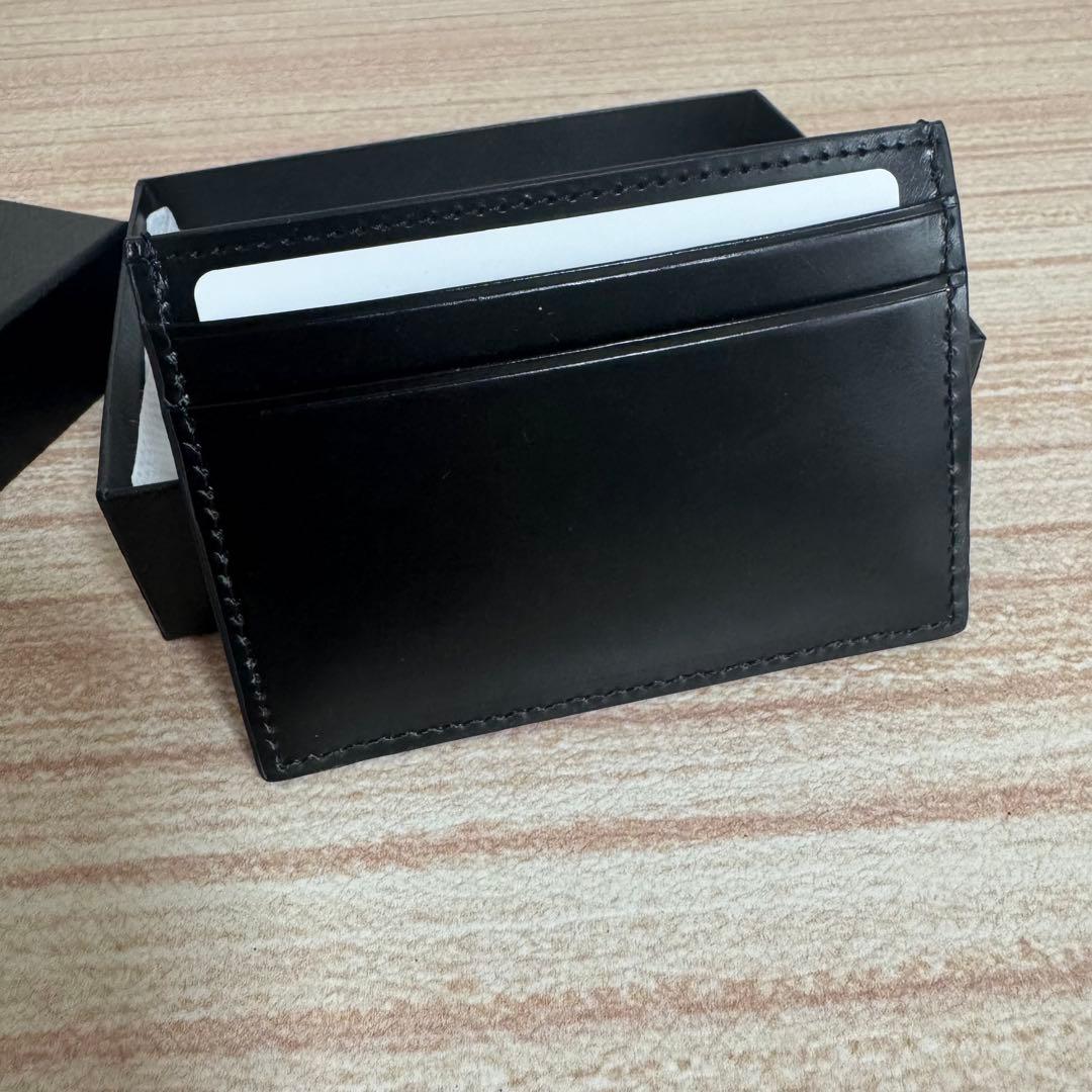 33 Paul Smith レザーリュクス シャイン 黒 名刺入れ 小銭入れ