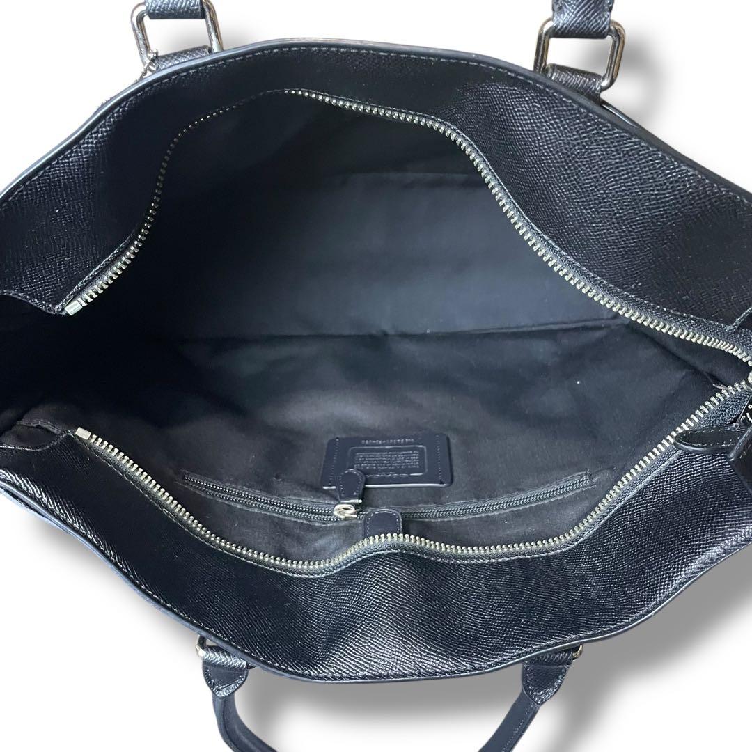 コーチ 2way ビジネスバッグ トートバッグ レザー 黒 A4可 F84630