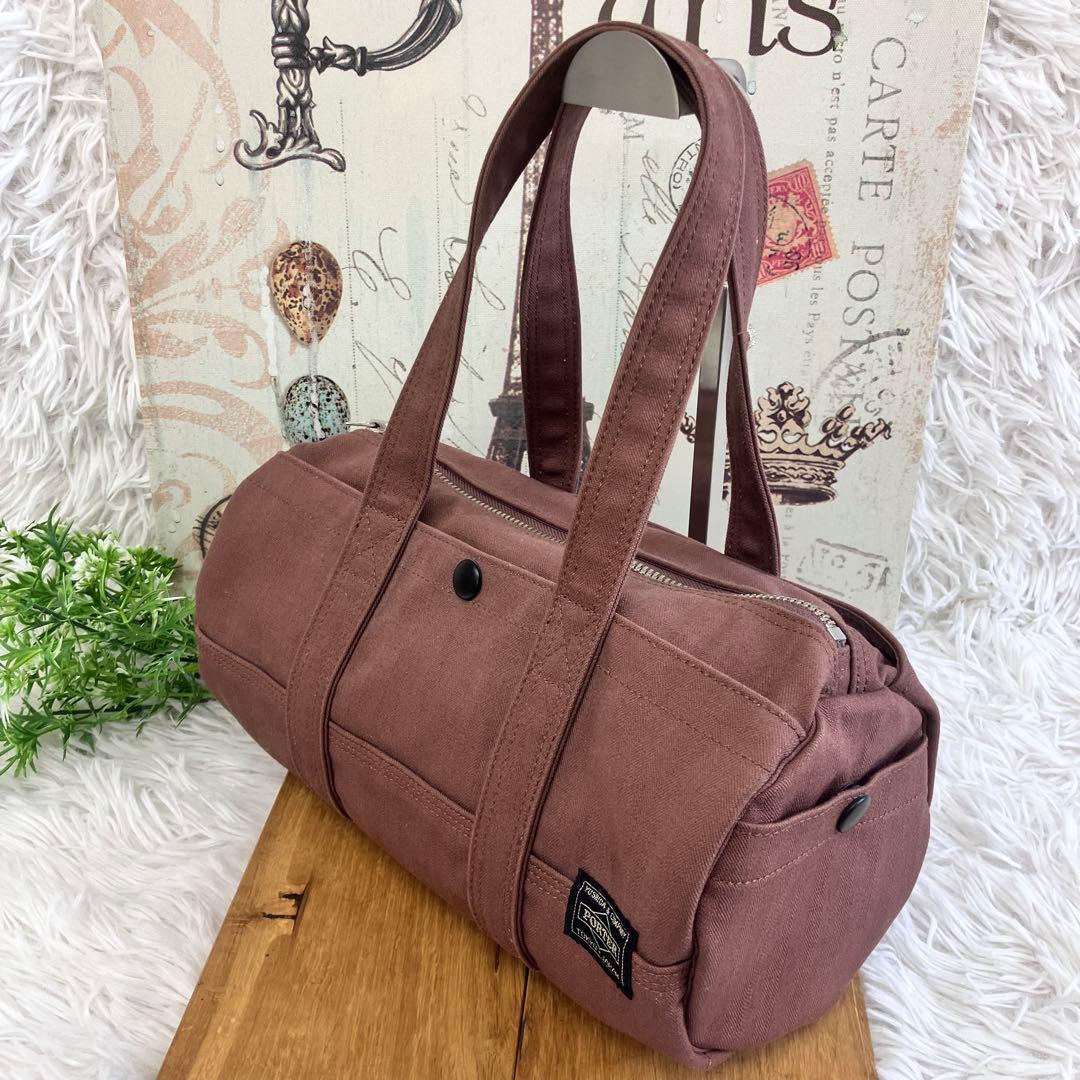 【美品・廃盤・レア】ポーター PORTER ミニドラムバッグ ショルダーバッグ