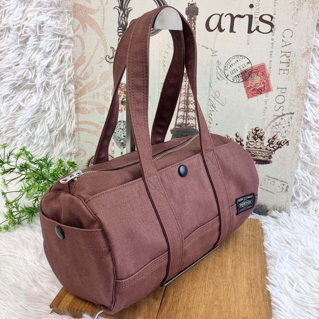 【美品・廃盤・レア】ポーター PORTER ミニドラムバッグ ショルダーバッグ